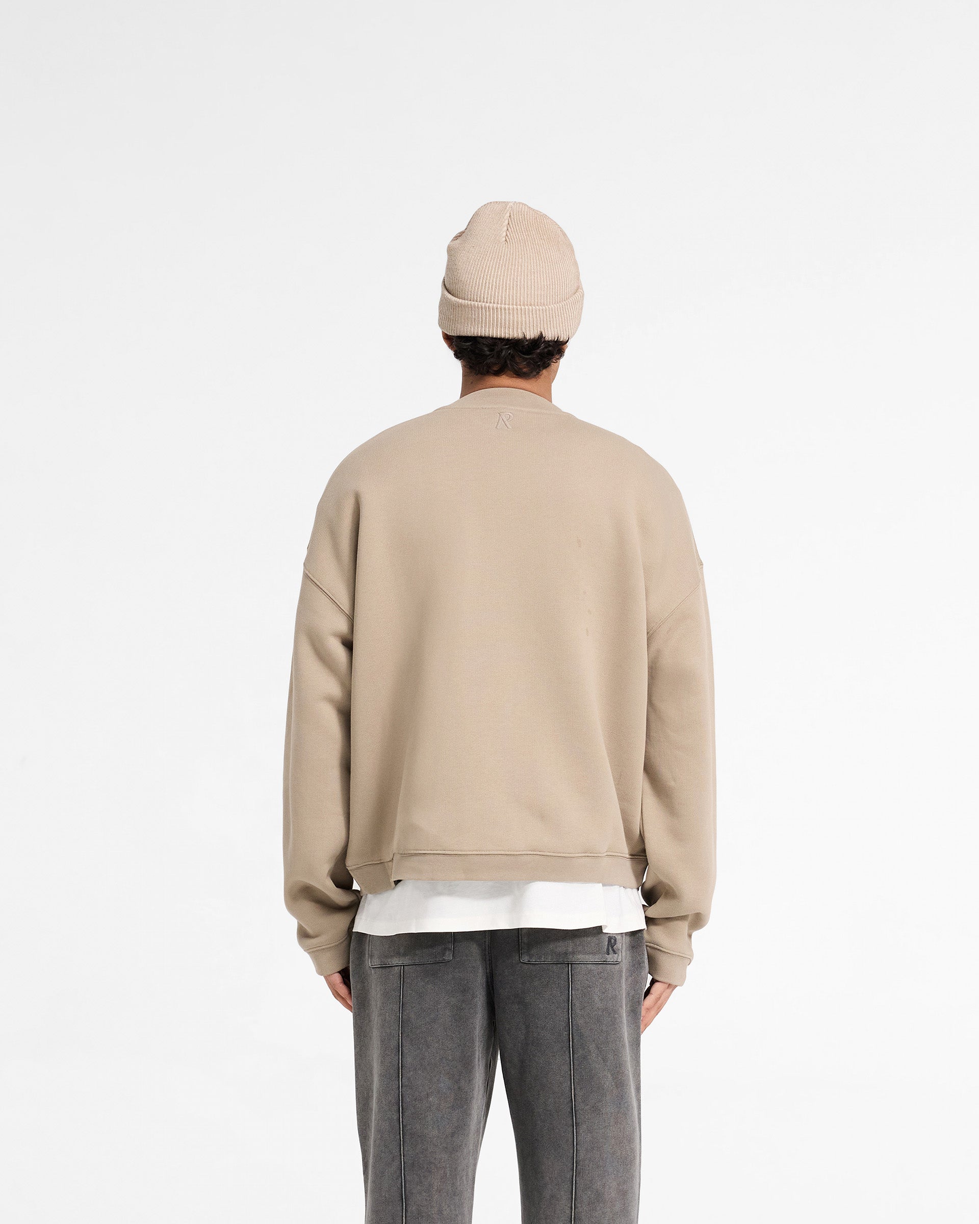 Initial Boxy Sweater - Dune