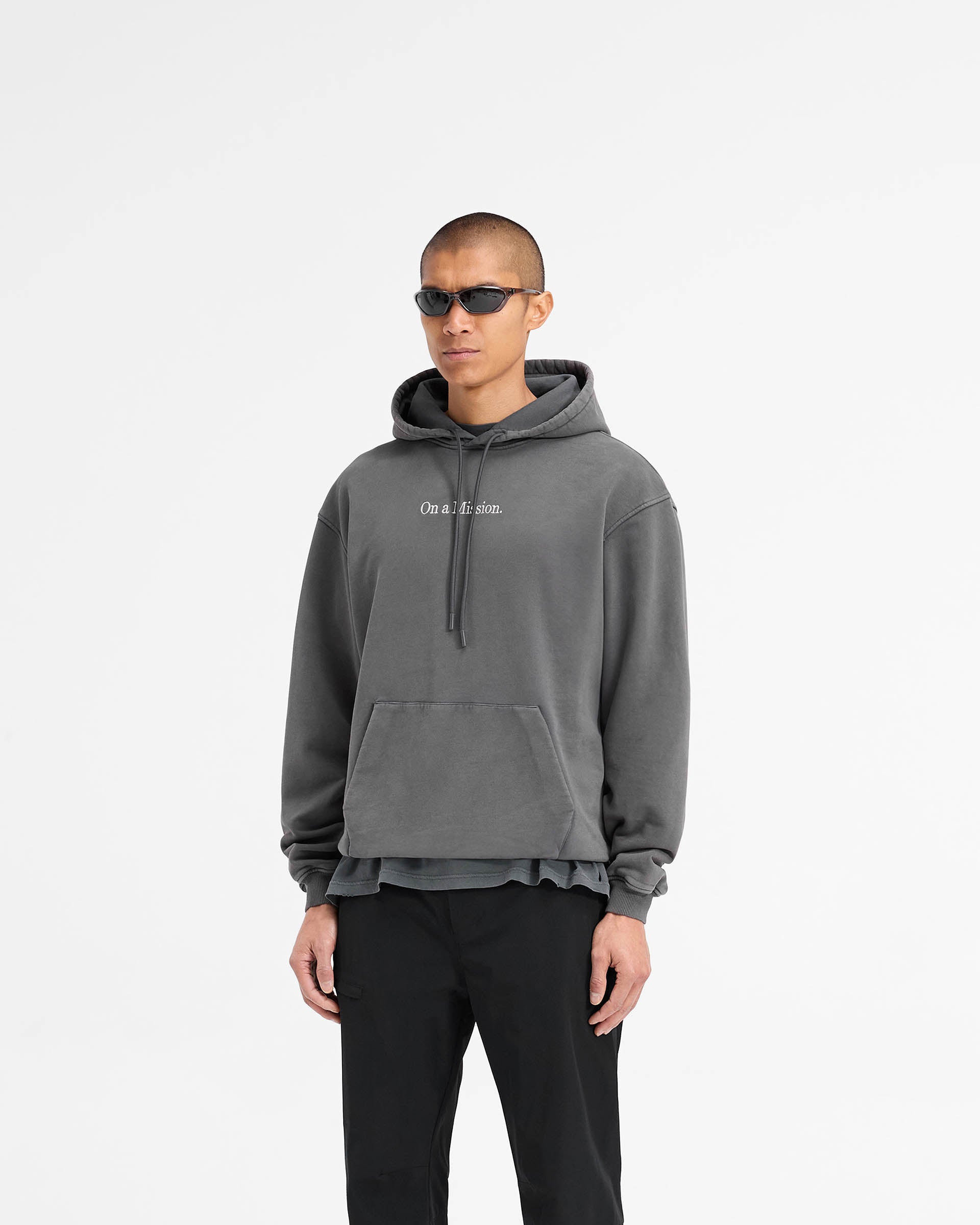 247 On A Mission Hoodie - Aged Black