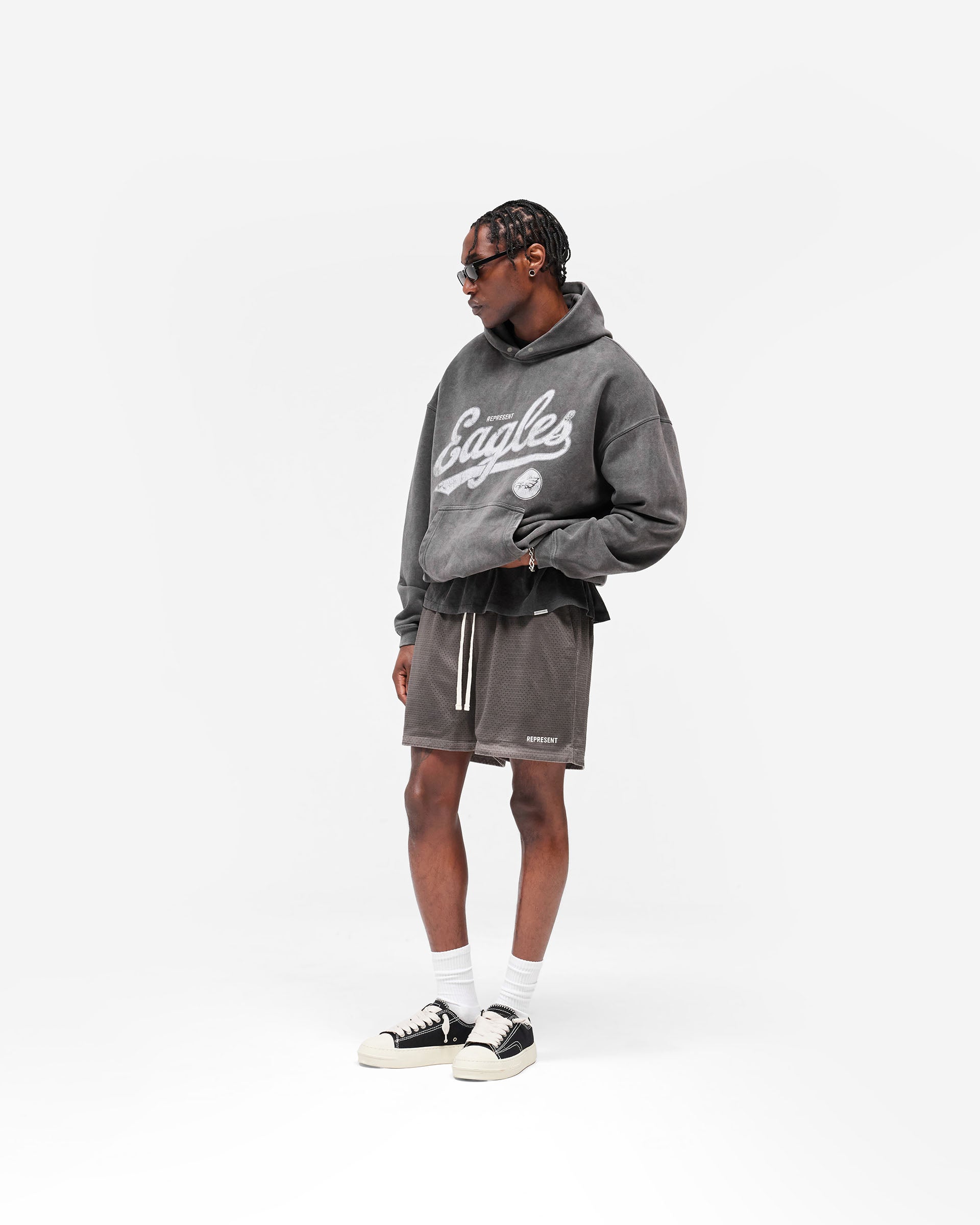 Philadelphia Eagles Hoodie in Vintage Grey | Represent x NFL