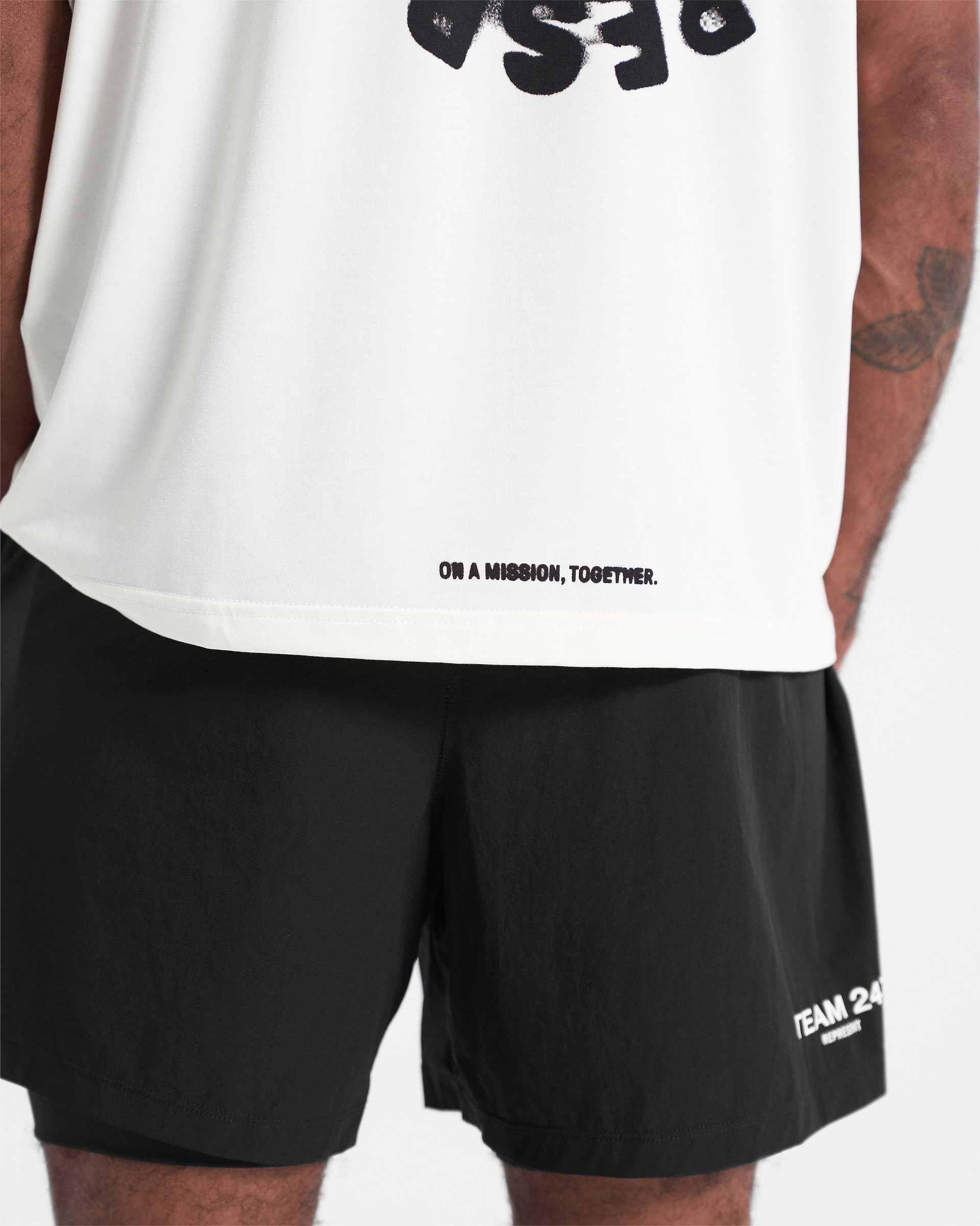 247 X Puresport Oversized Tour T-Shirt - Flat White