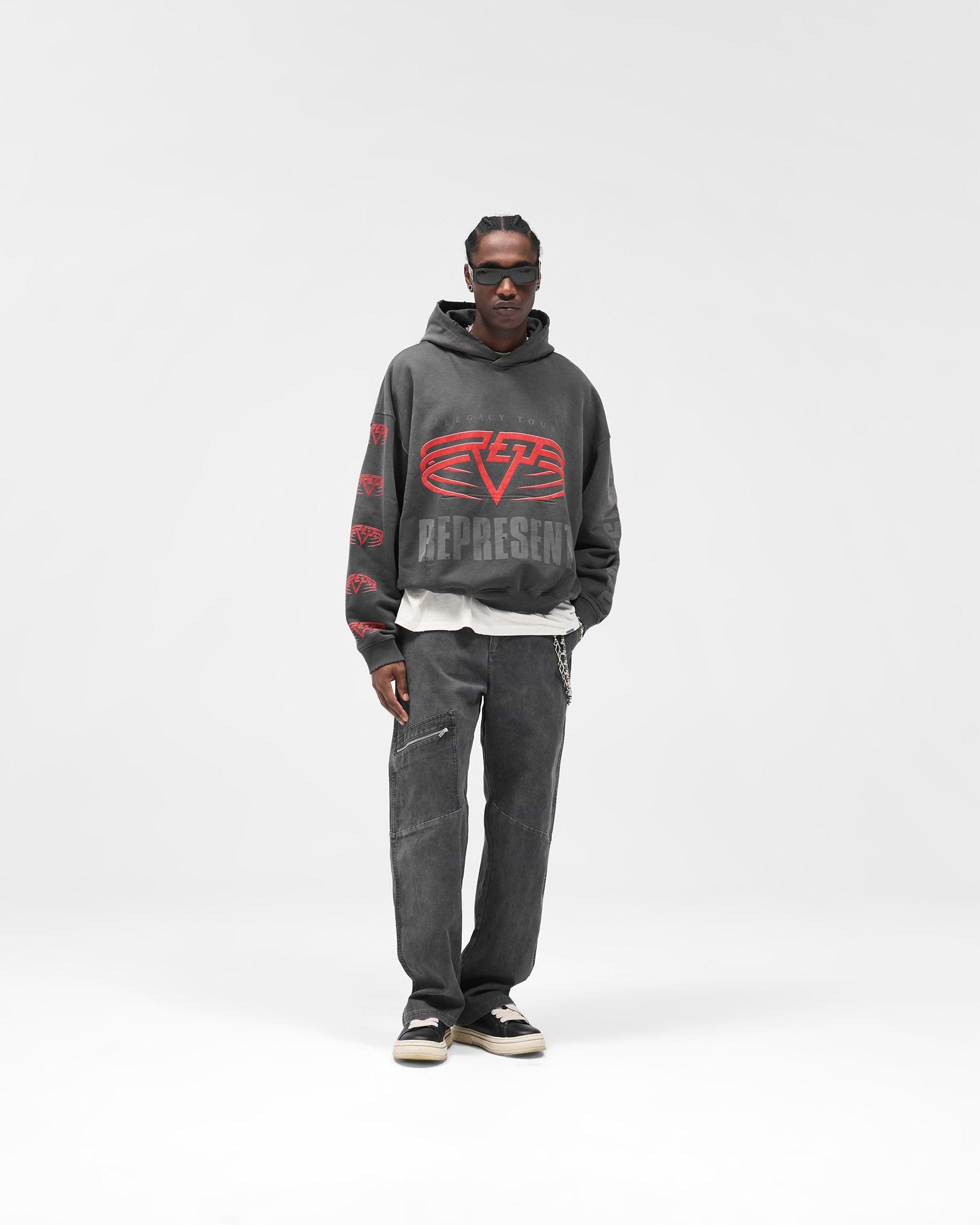 Reversible Living Legacy Tour Hoodie - Sun Fade Grey | REPRESENT