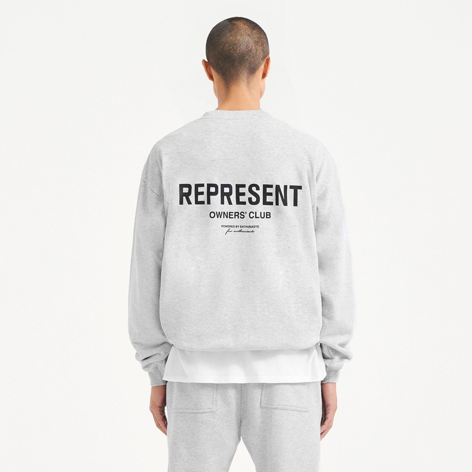 Represent Owners Club Sweater - Ash Grey