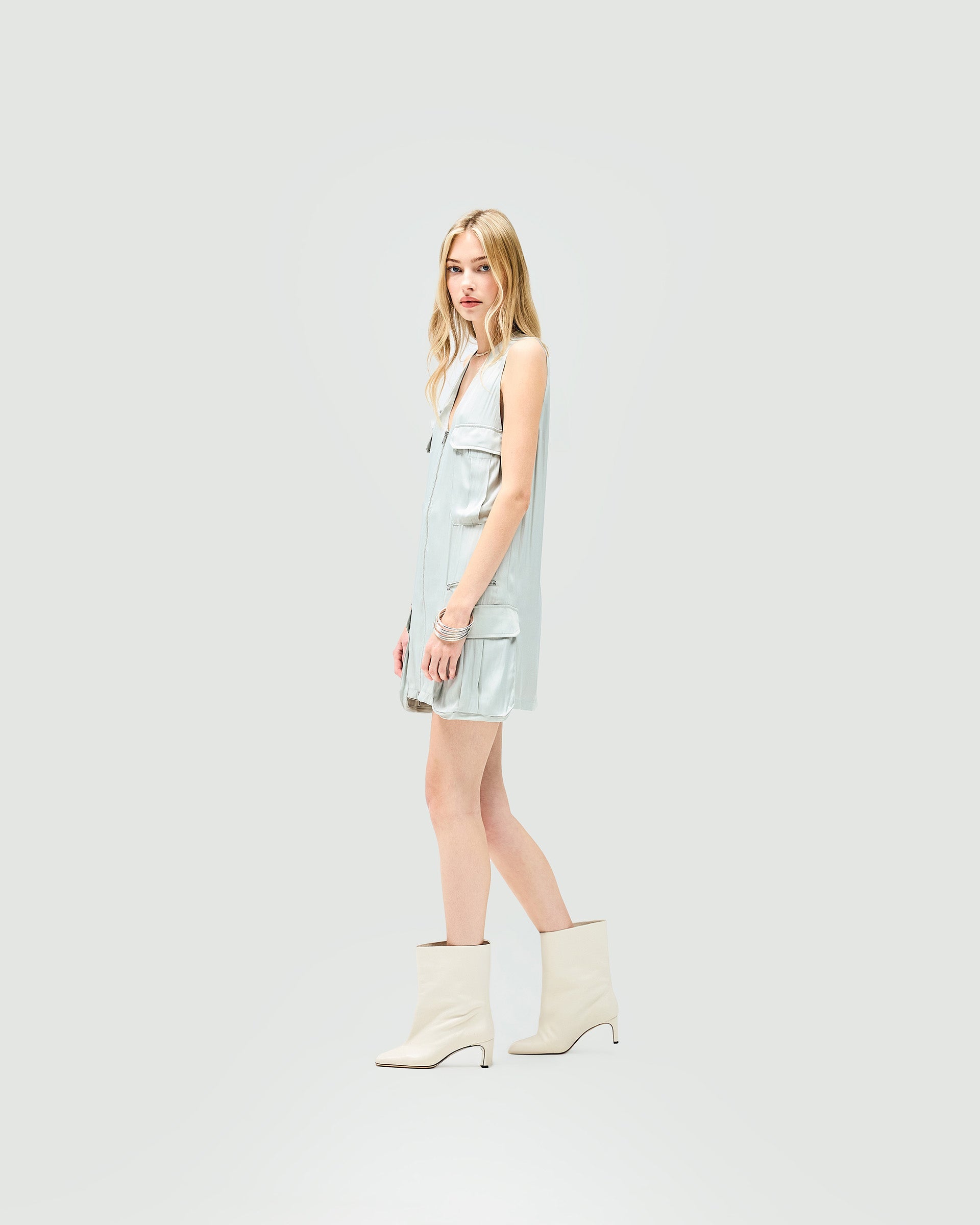 Adrenaline Mini Dress - Basil