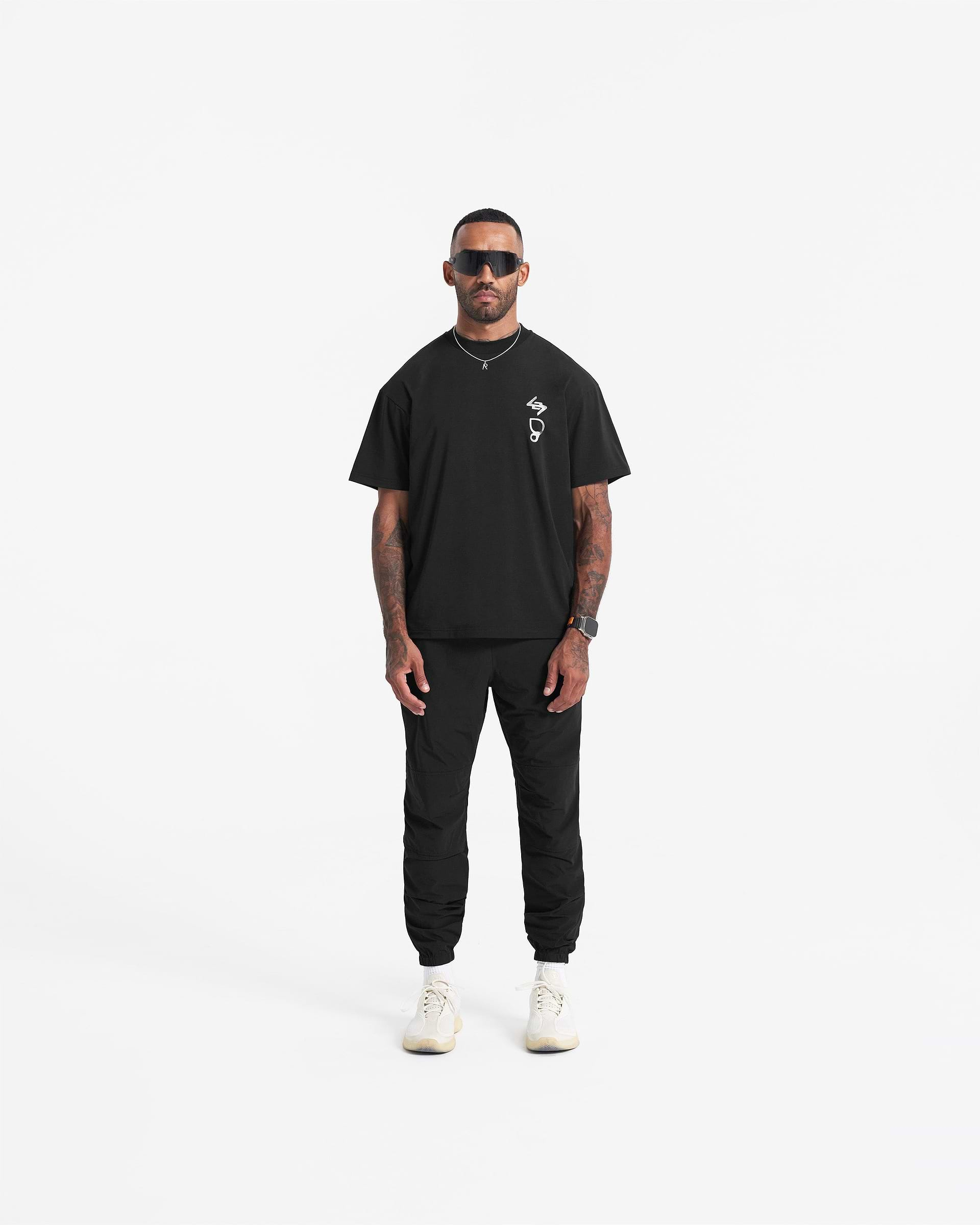 247 X Puresport Oversized Tour T-Shirt - Black