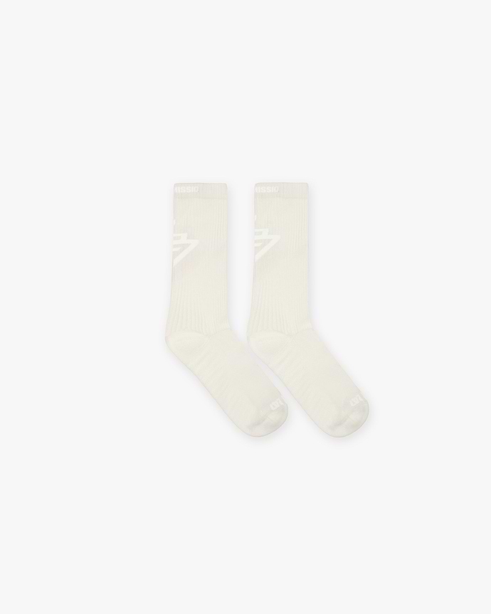 247 Logo Socks - Cream