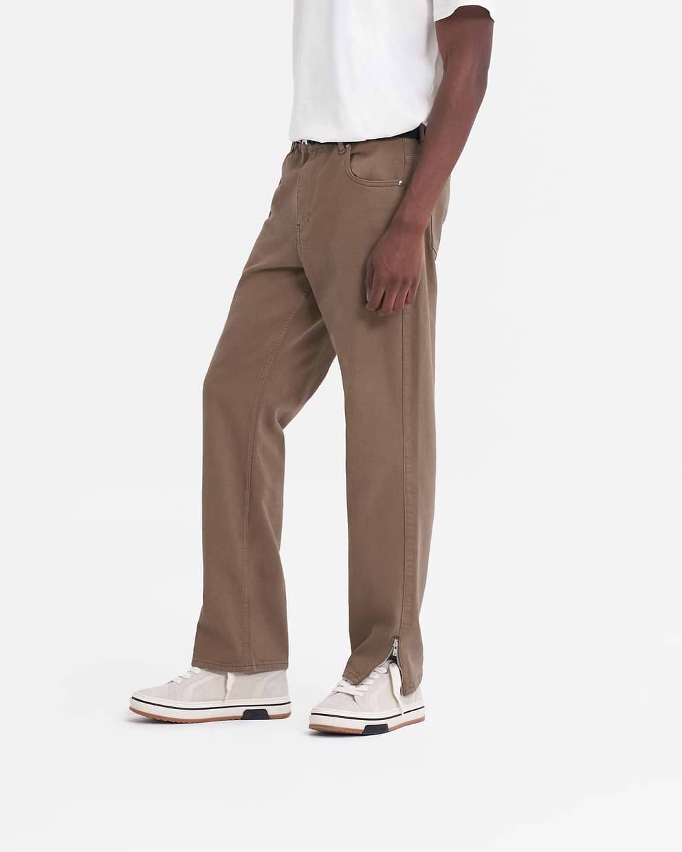 Brown Split Jeans | Straight Leg | REPRESENT CLO