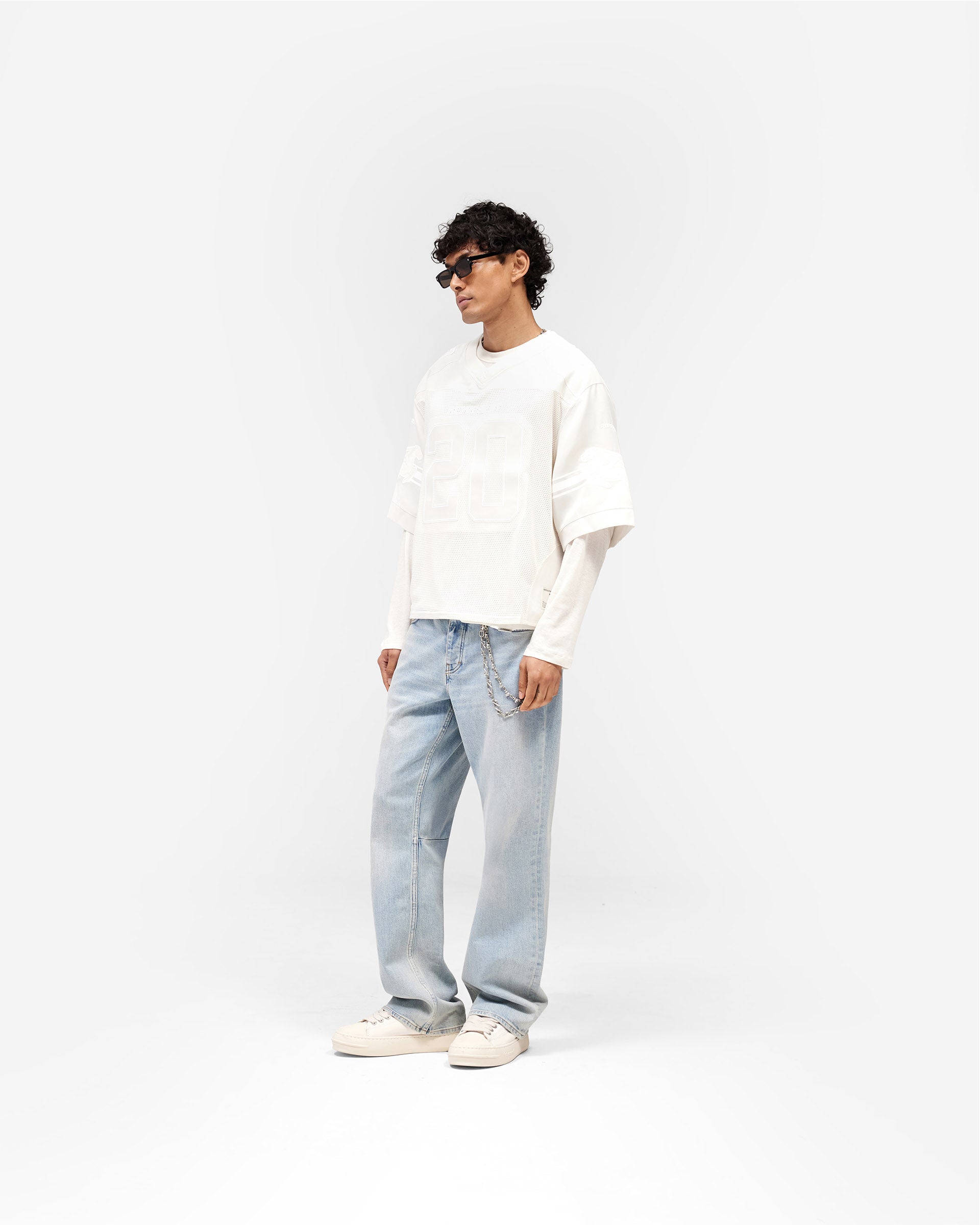 American Football Jersey - Chalk