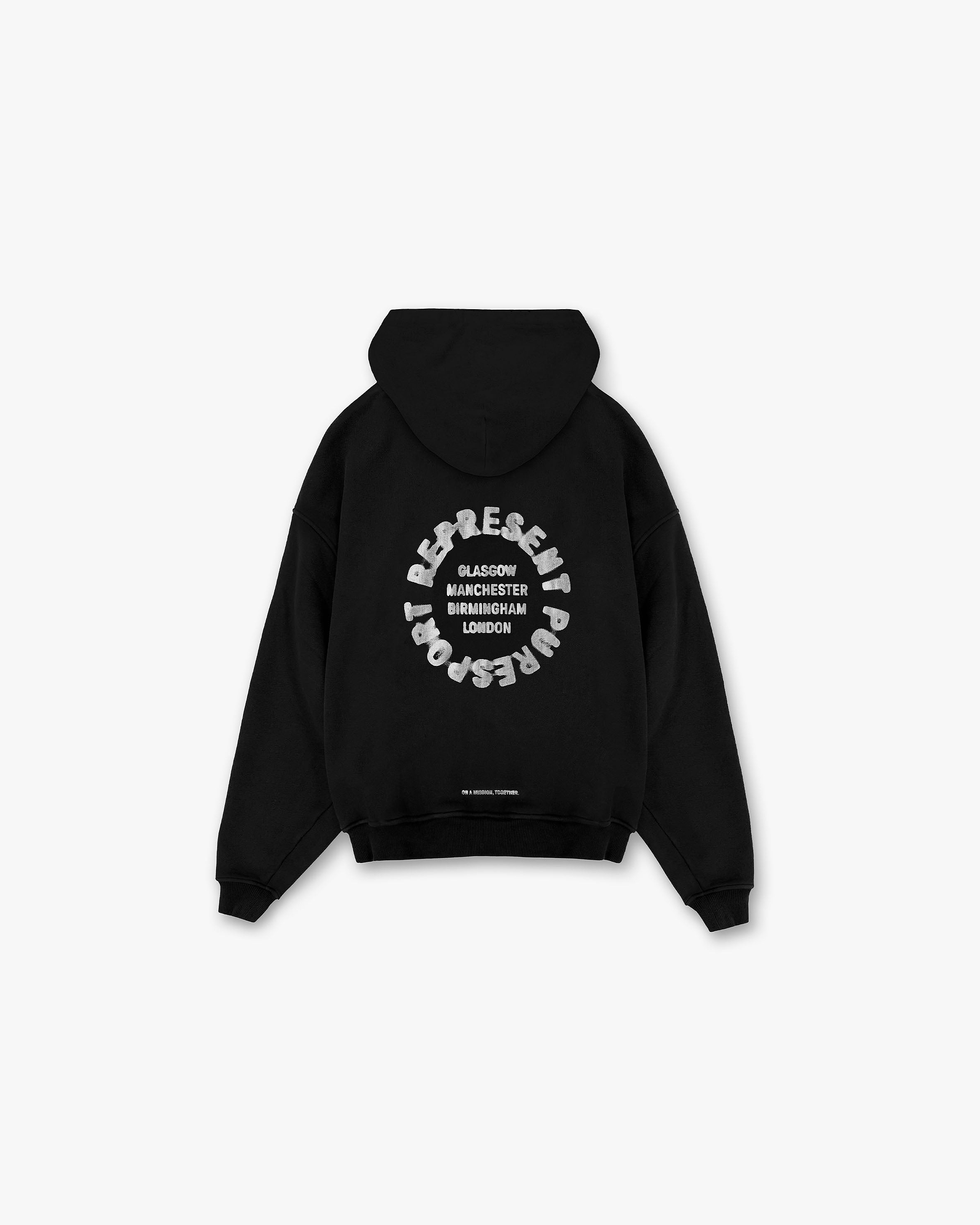 247 X Puresport Oversized Tour Hoodie - Black