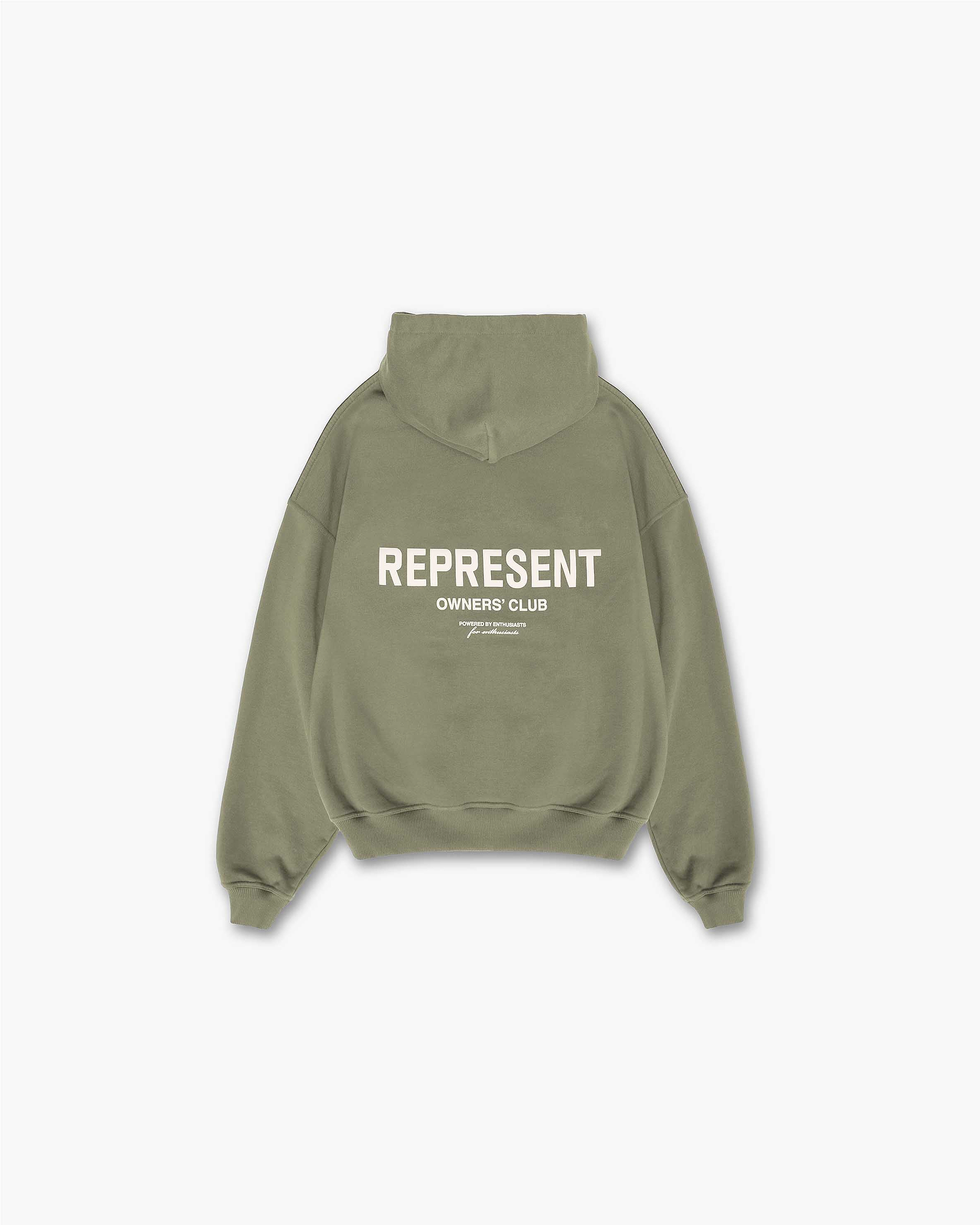 Represent Owners Club Zip Hoodie - Olive