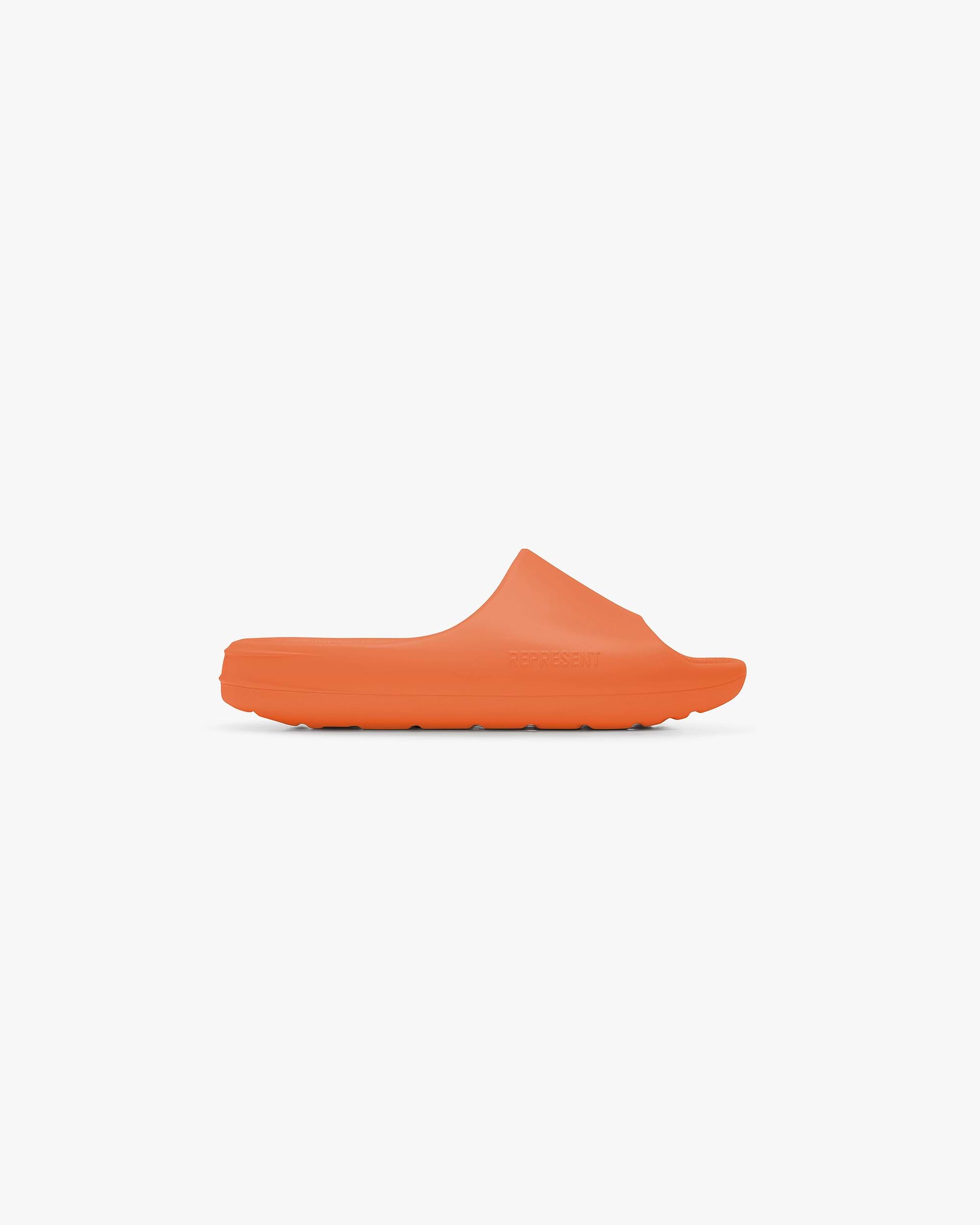 Sliders | Neon Orange Footwear Summer Vault 23 | Represent Clo