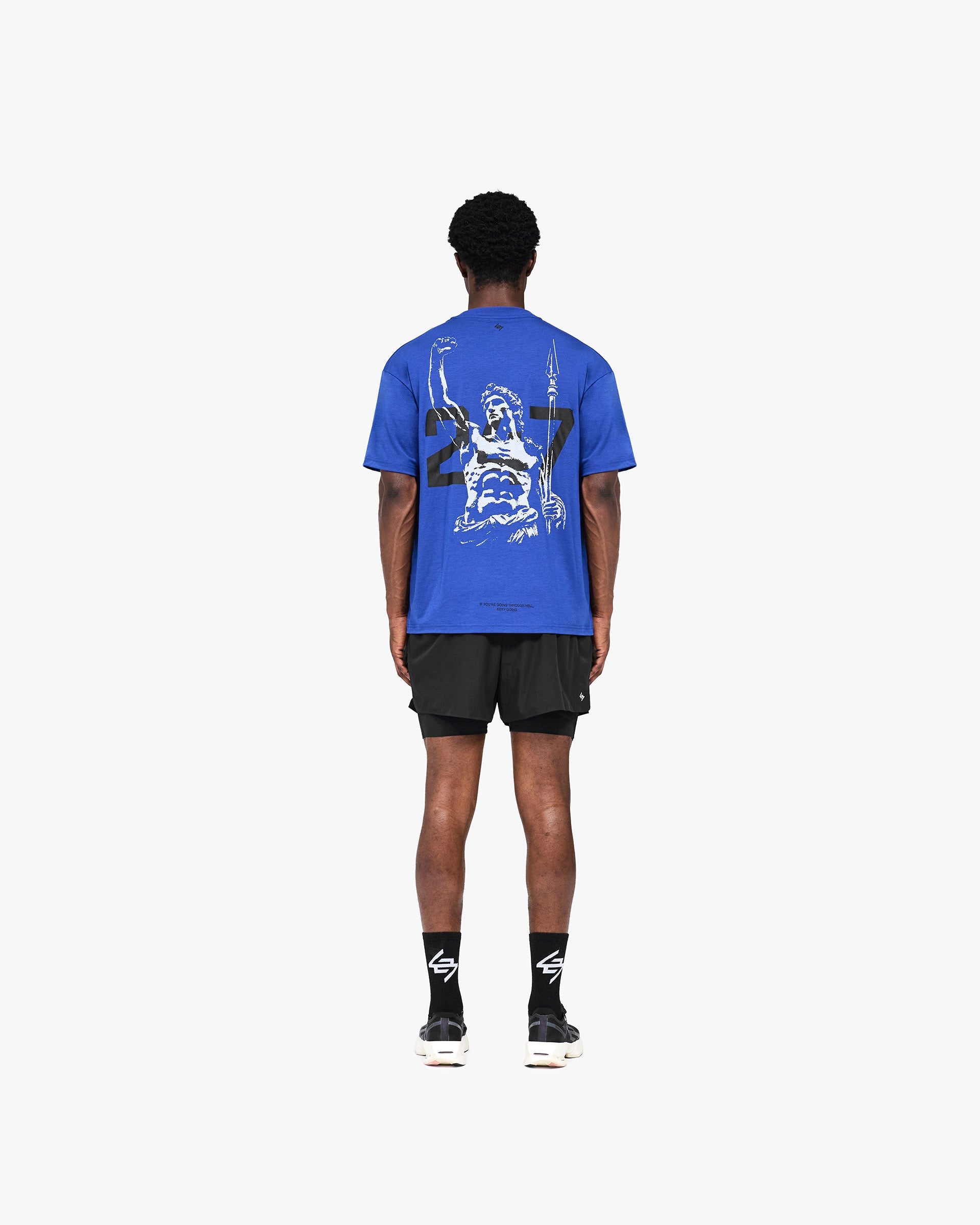 247 Stockholm Oversized T-Shirt Blue | Performance Tee | REPRESENT