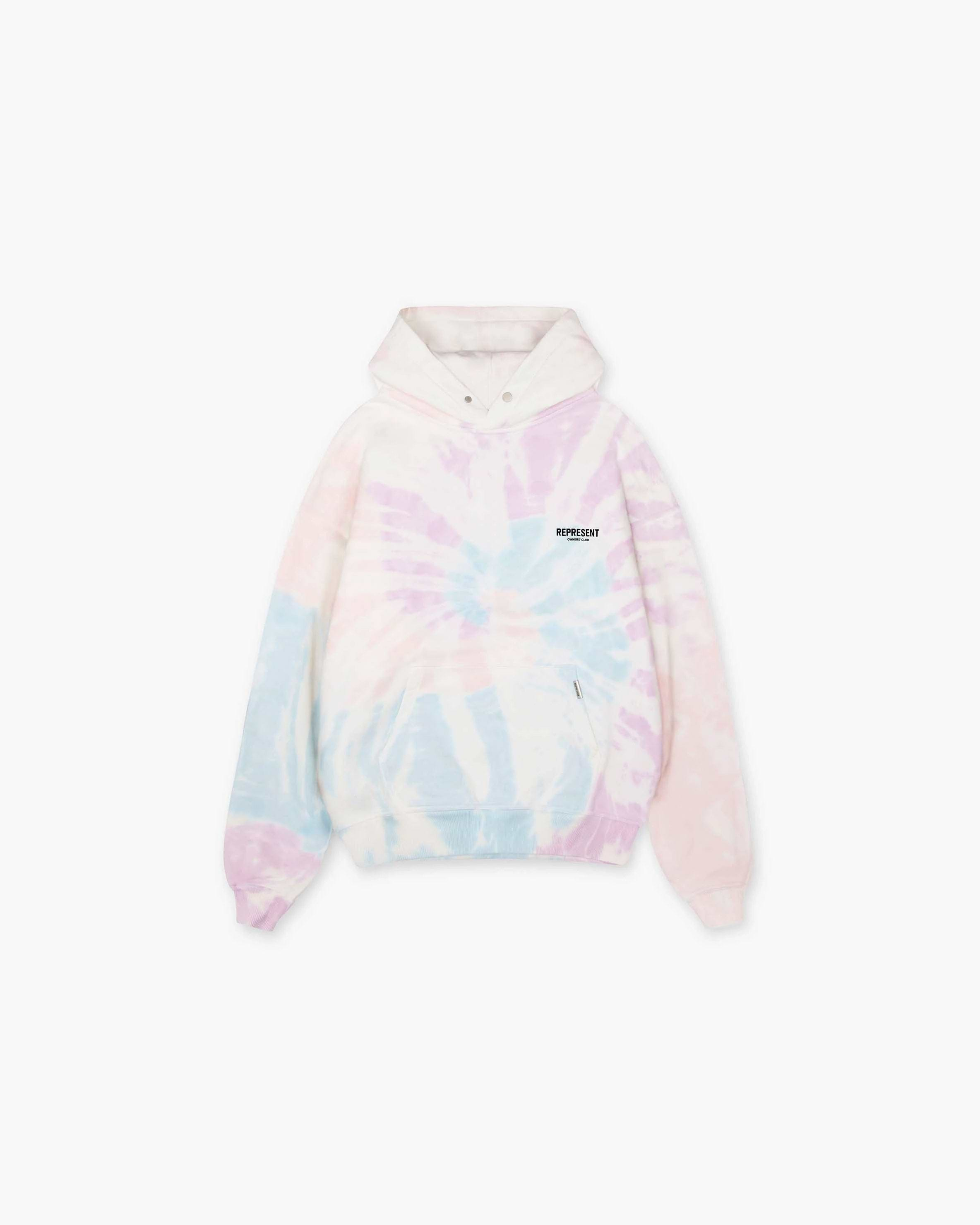 Tie dye white outlet hoodie