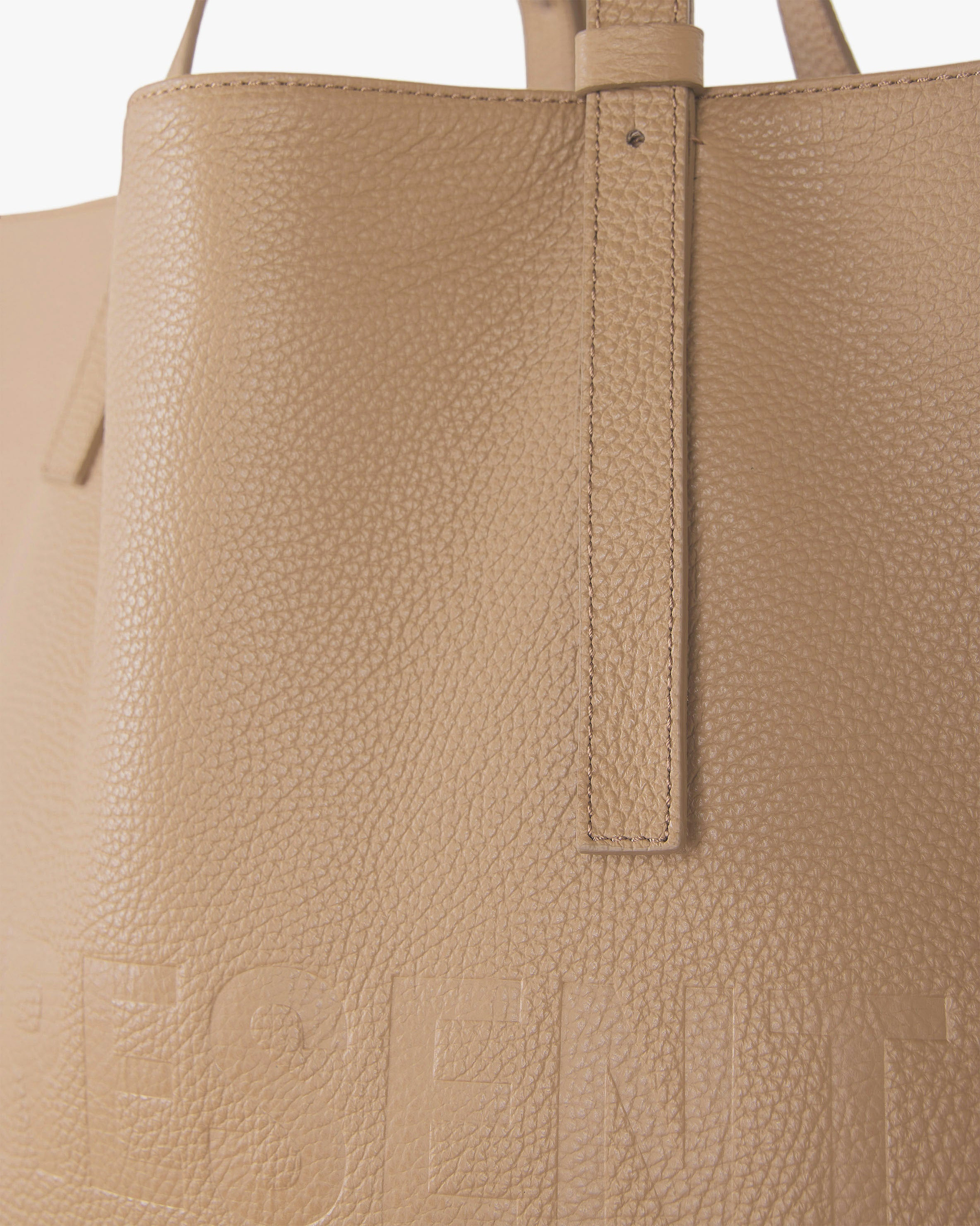 Leather Tote Bag - Sesame