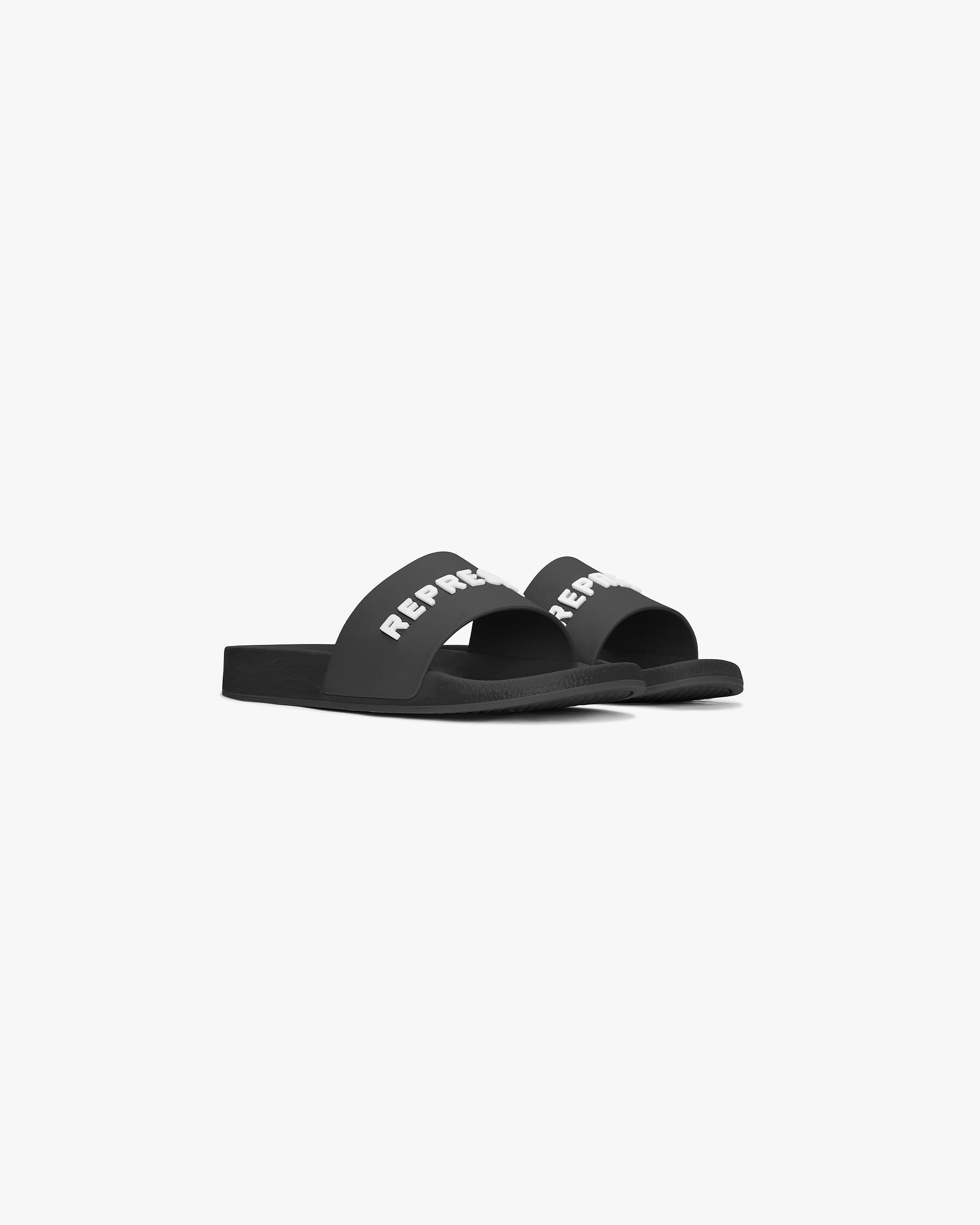 Represent Pool Slides | Black Footwear SC23 | Represent Clo