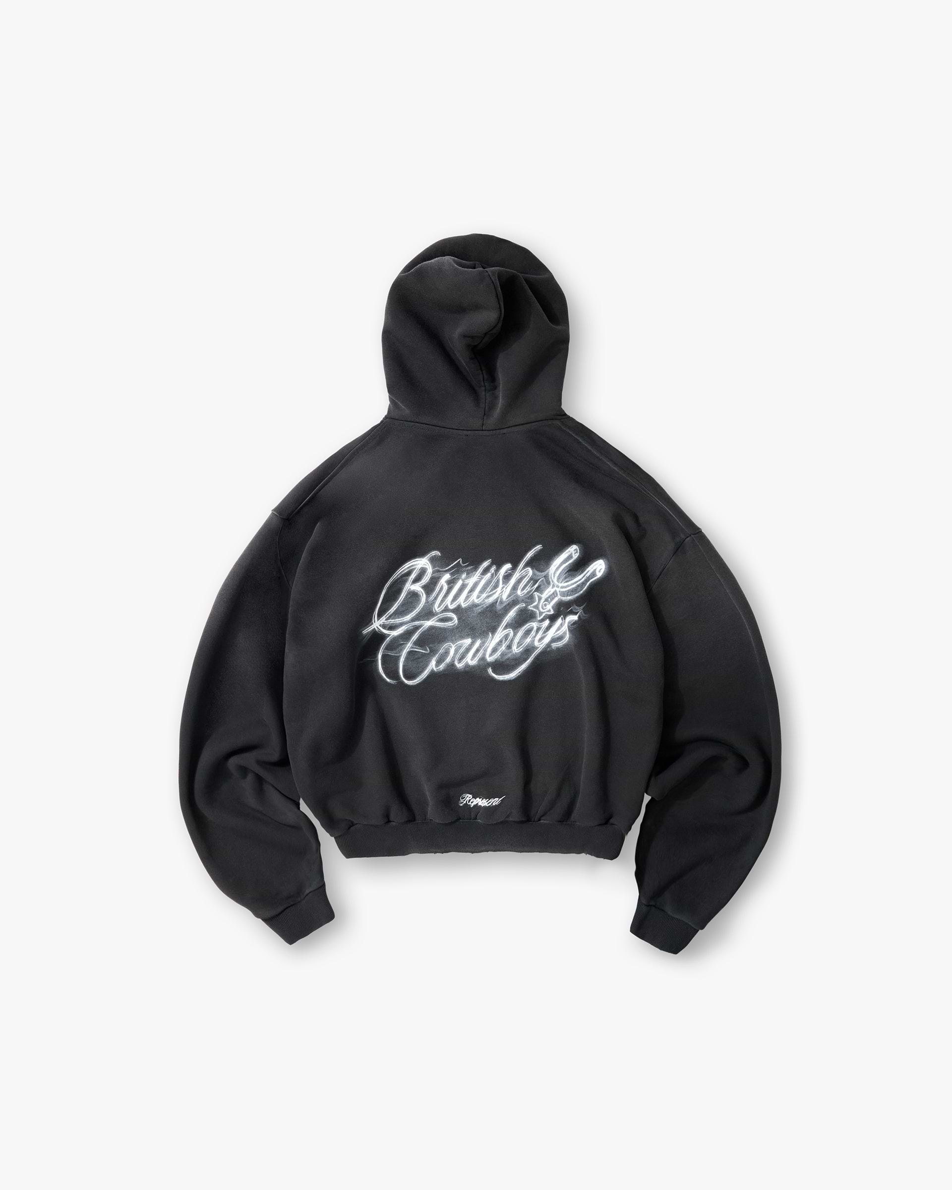 British Cowboys Hoodie - Stained Black