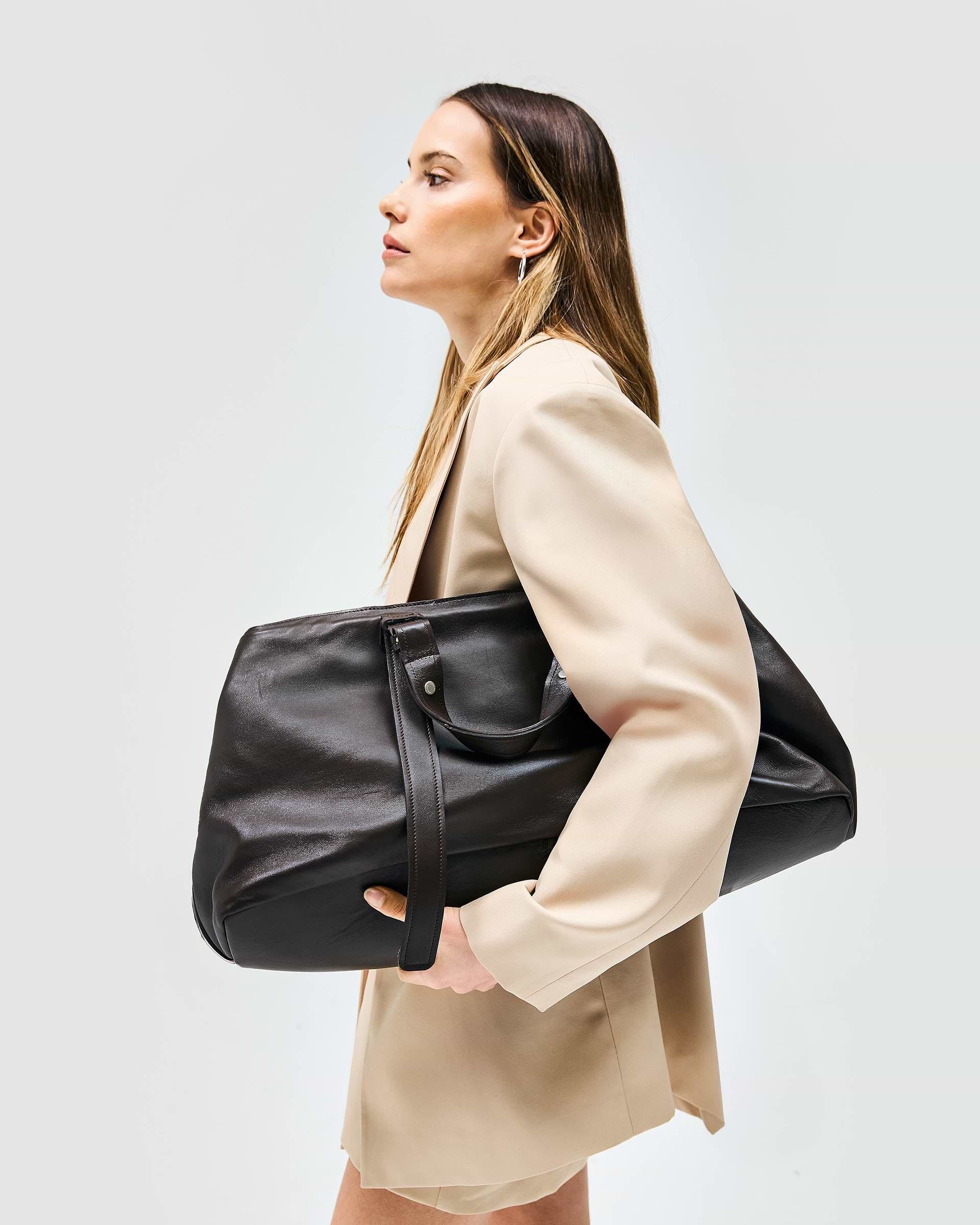 Snap Xl Tote - Chocolate