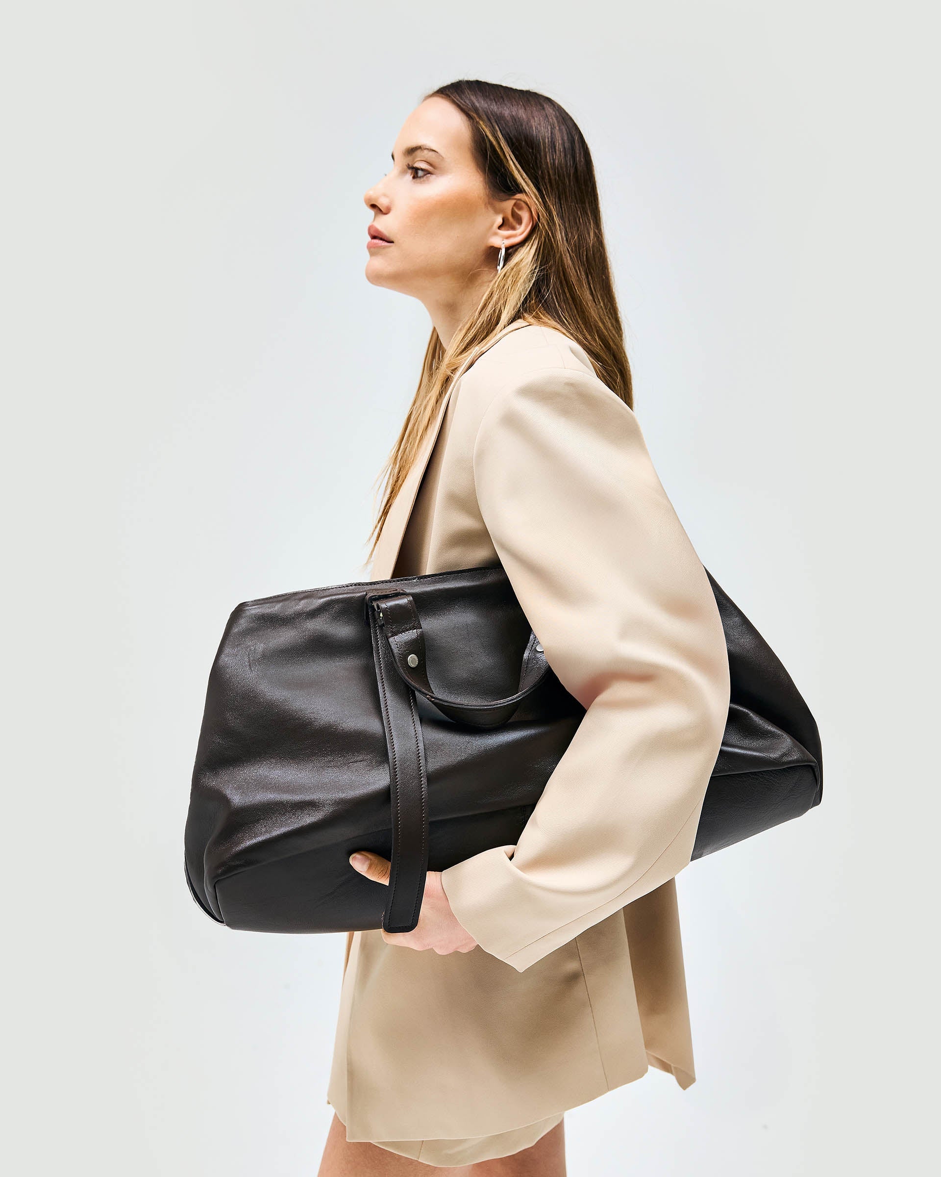 Snap Xl Tote - Chocolate