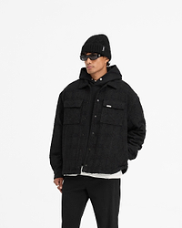 Wadded Overshirt - Black