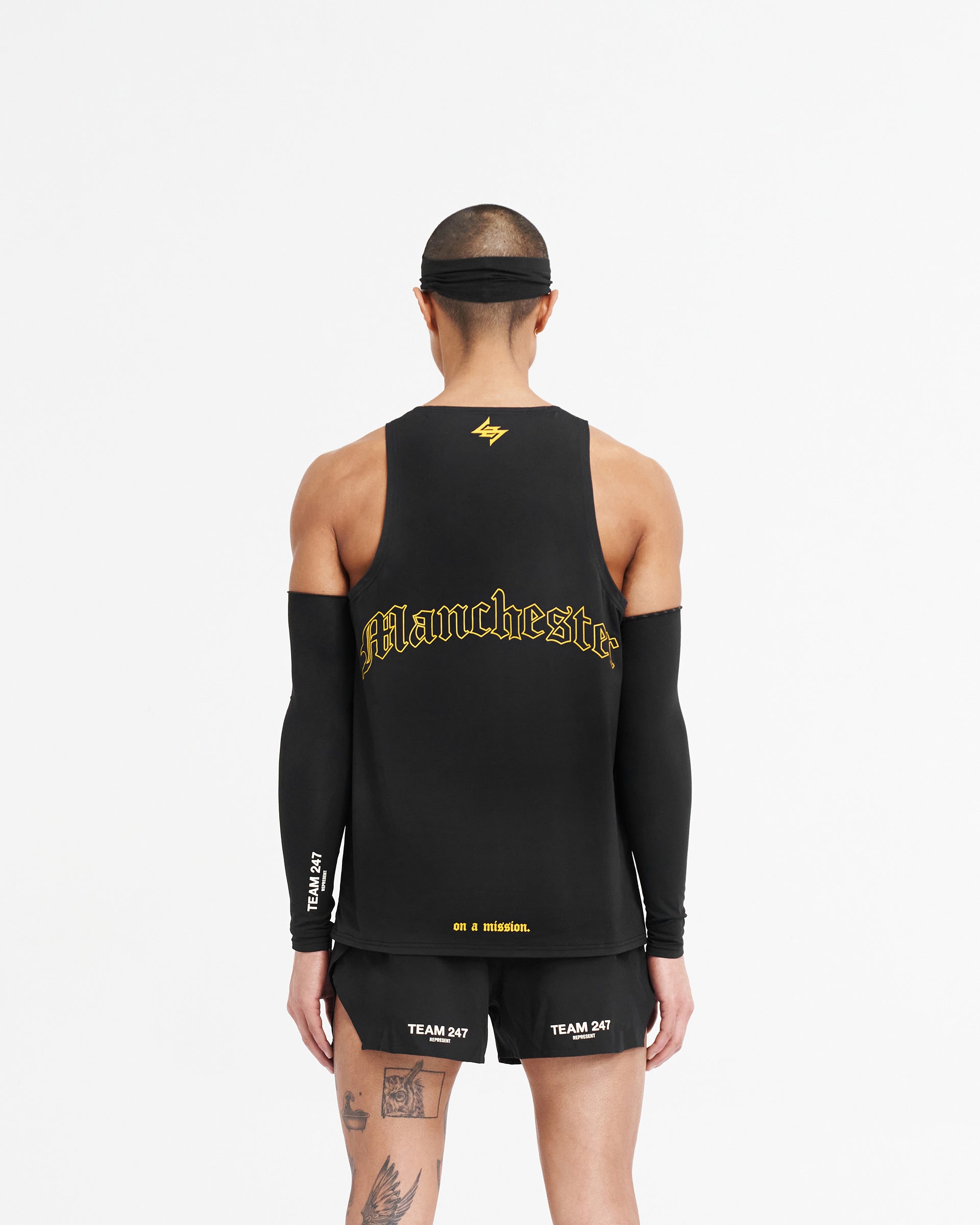 247 Manchester Marathon Singlet - Black