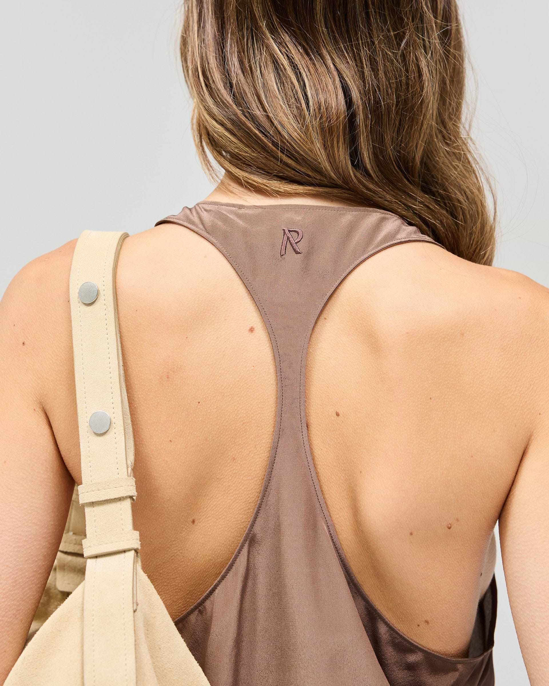 Mirage Silk Vest - Coffee Quartz