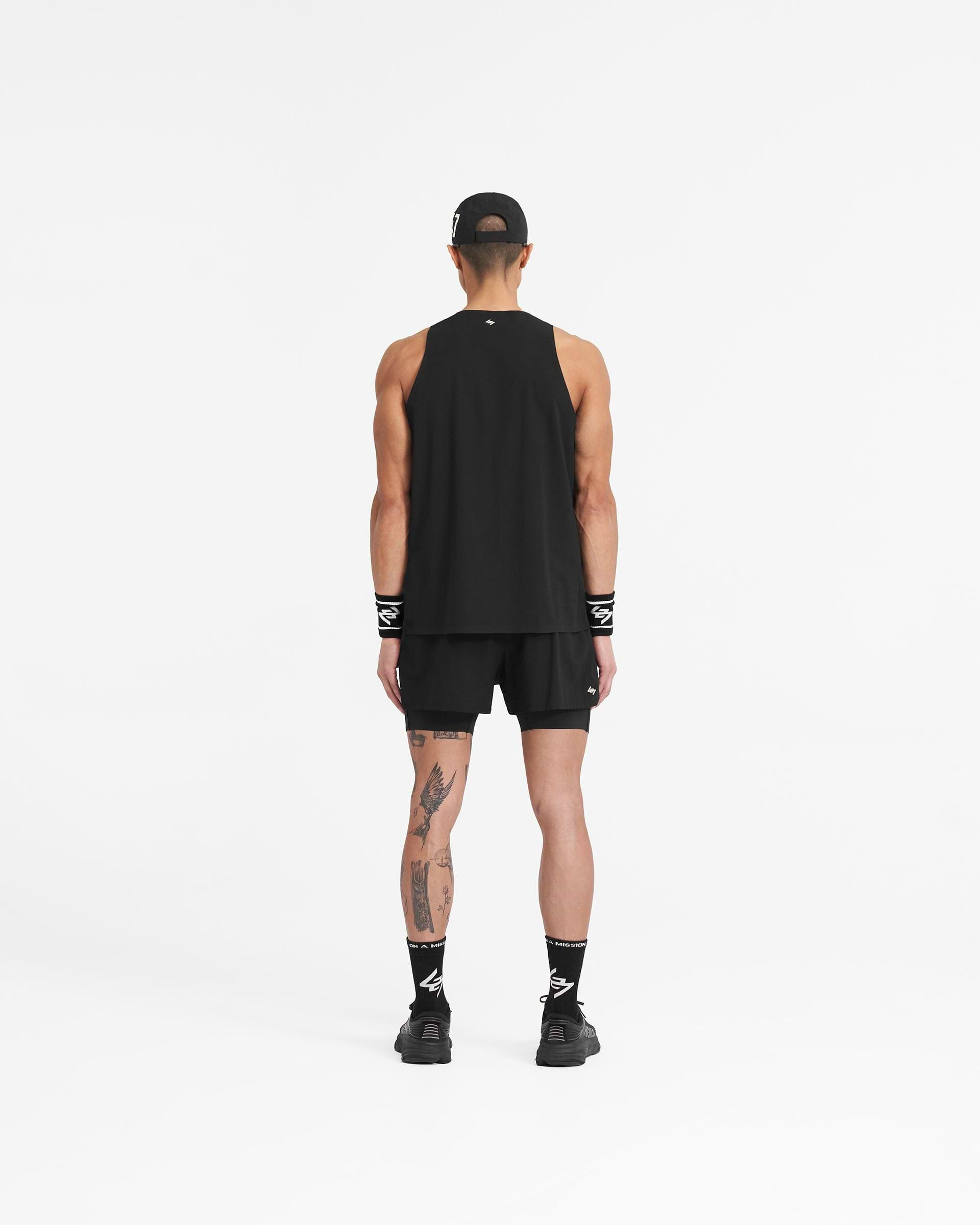 247 Singlet - Jet Black