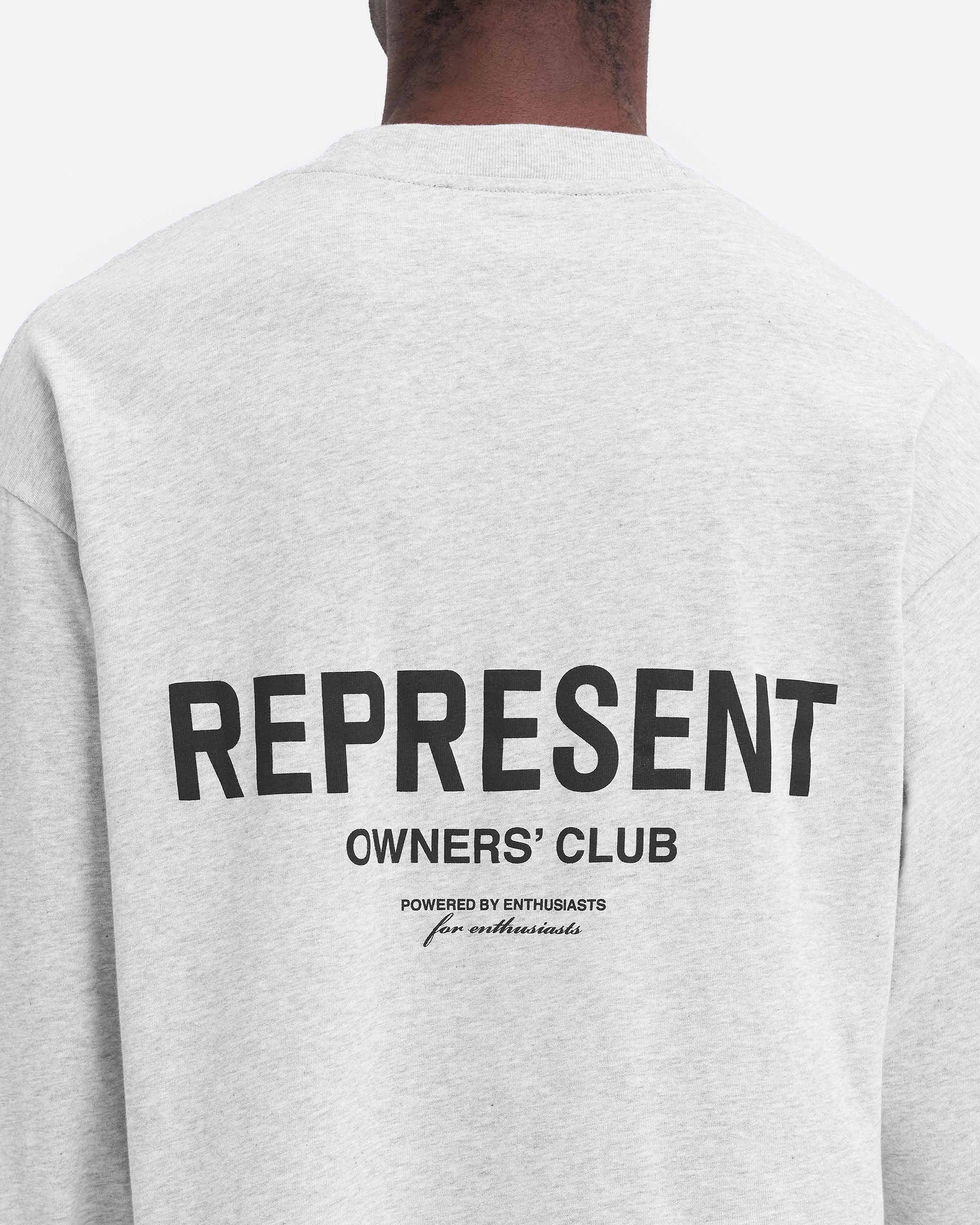 Represent Owners Club Long Sleeve T-Shirt - Ash Grey