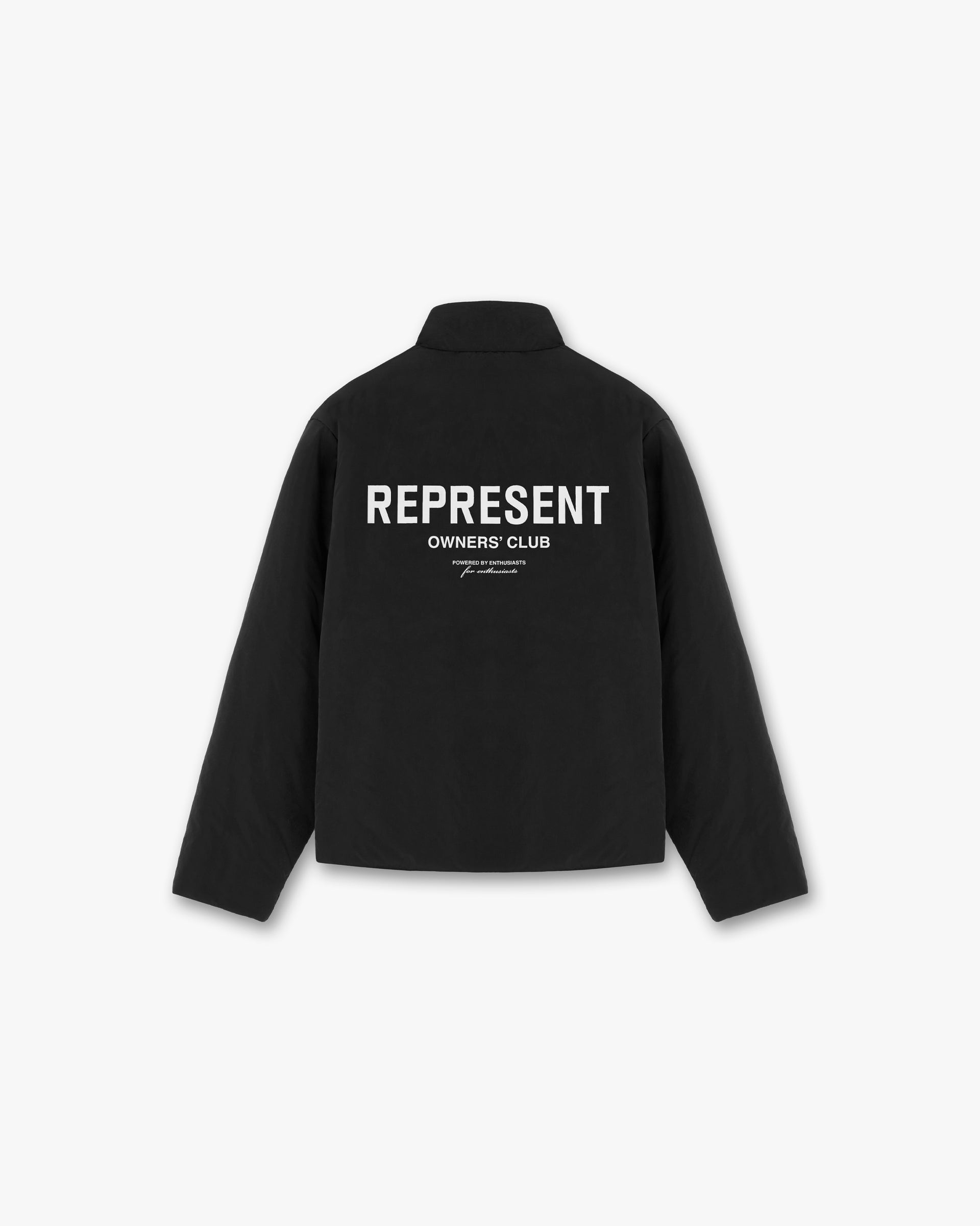 Represent Owners Club Wadded Jacket | Black | REPRESENT CLO