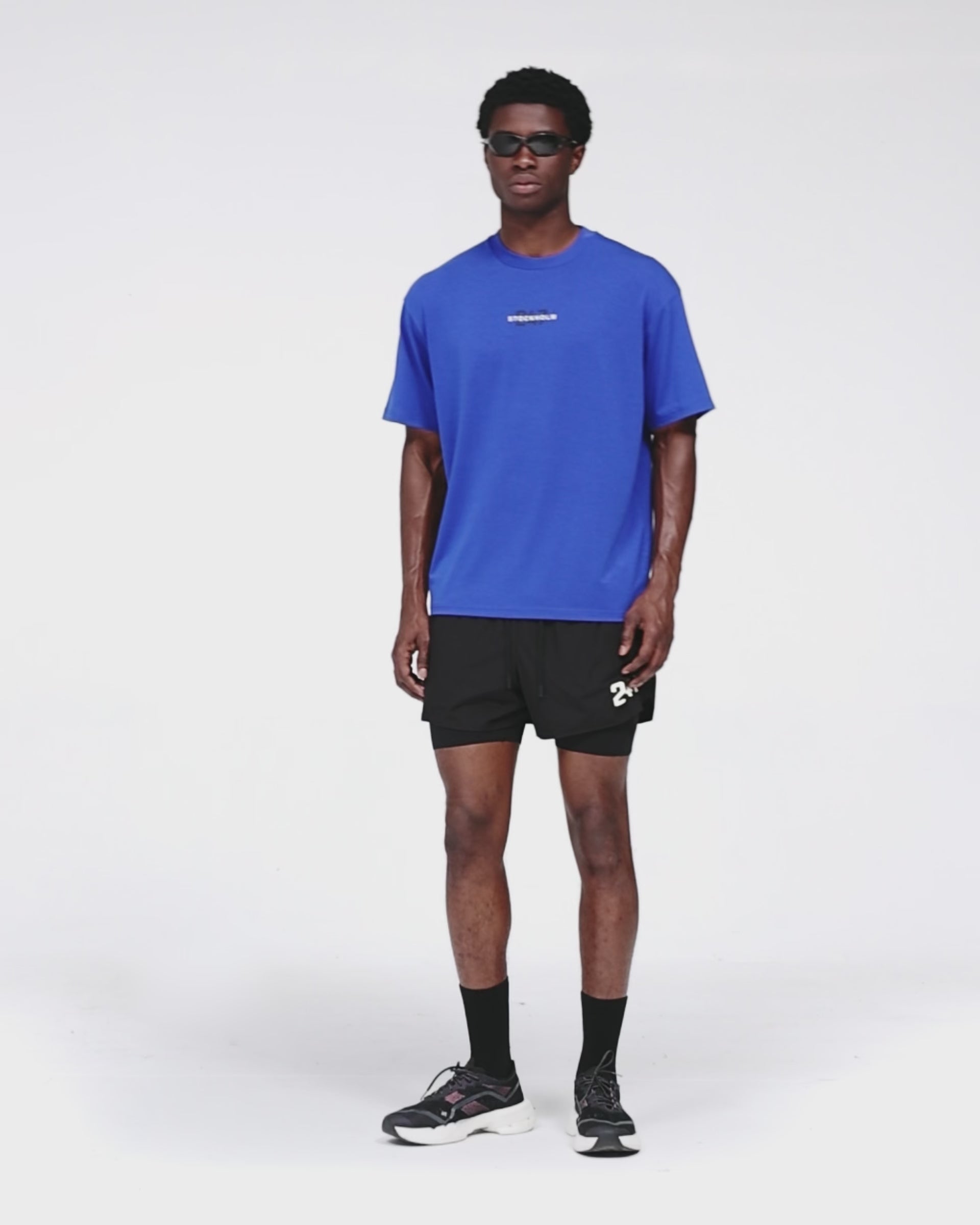 洋楽 TE: What You Represent? 247 Stockholm Oversized T-Shirt Blue | Performance Tee | REPRESENT