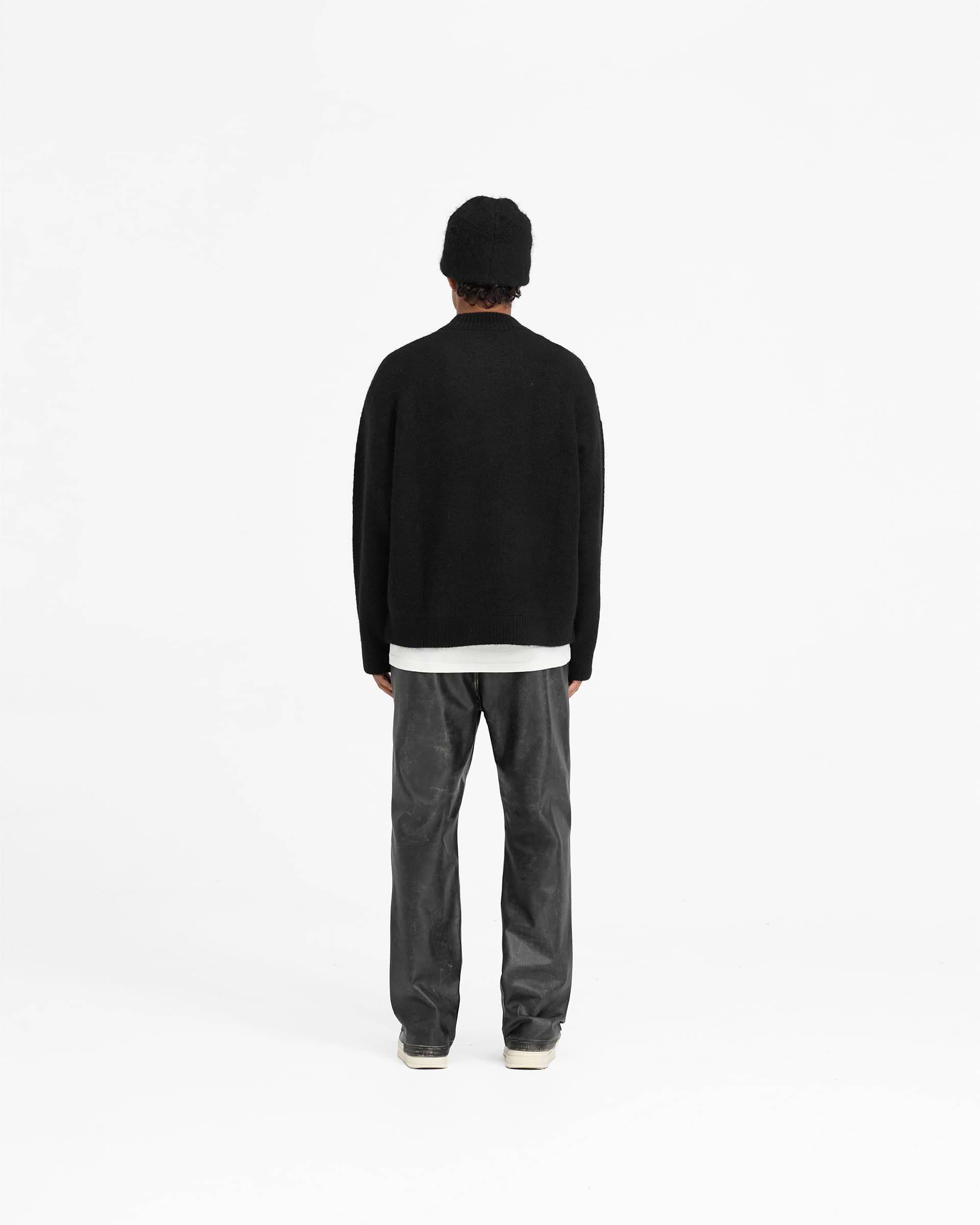 Alpaca Blend Sweater - Jet Black