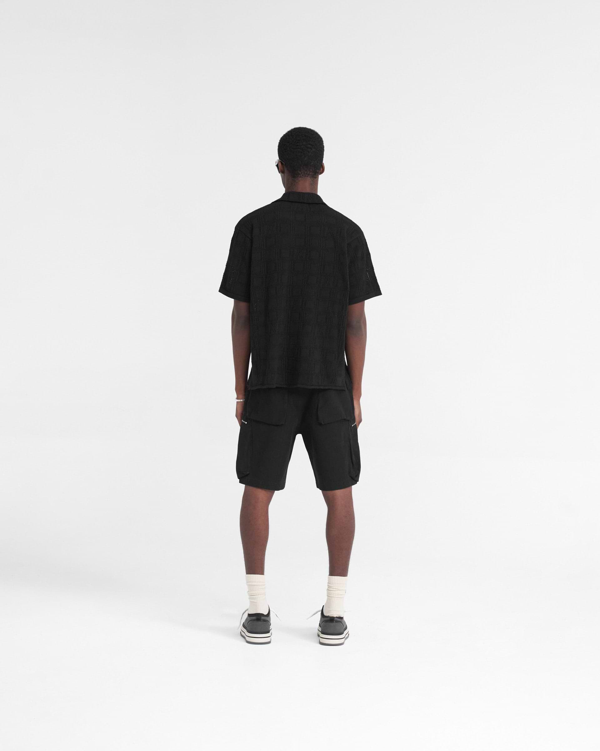 Lace Knit Shirt - Black | REPRESENT