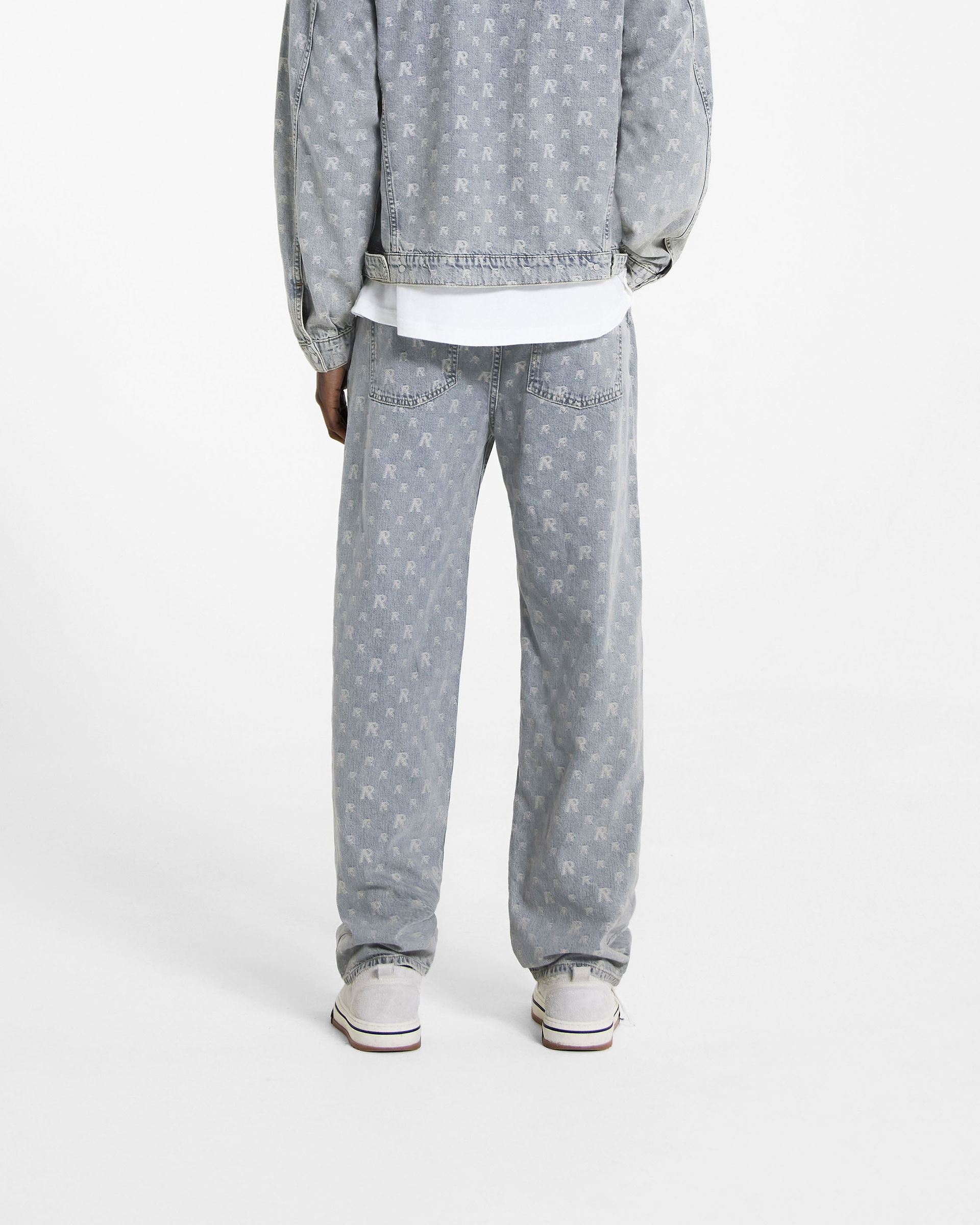 R3 Monogram Baggy Denim - Stone Wash