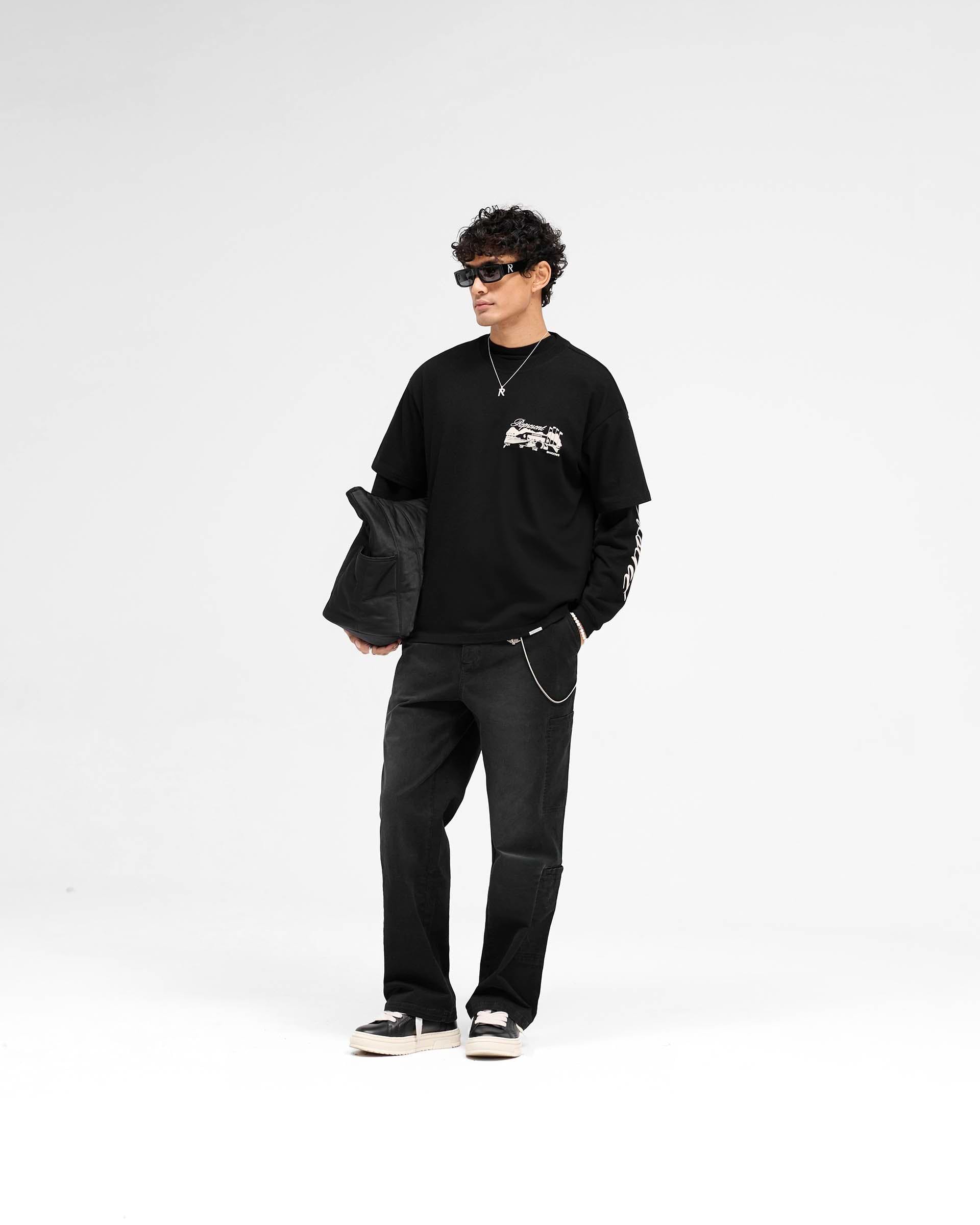 Raceway T-Shirt - Jet Black | REPRESENT