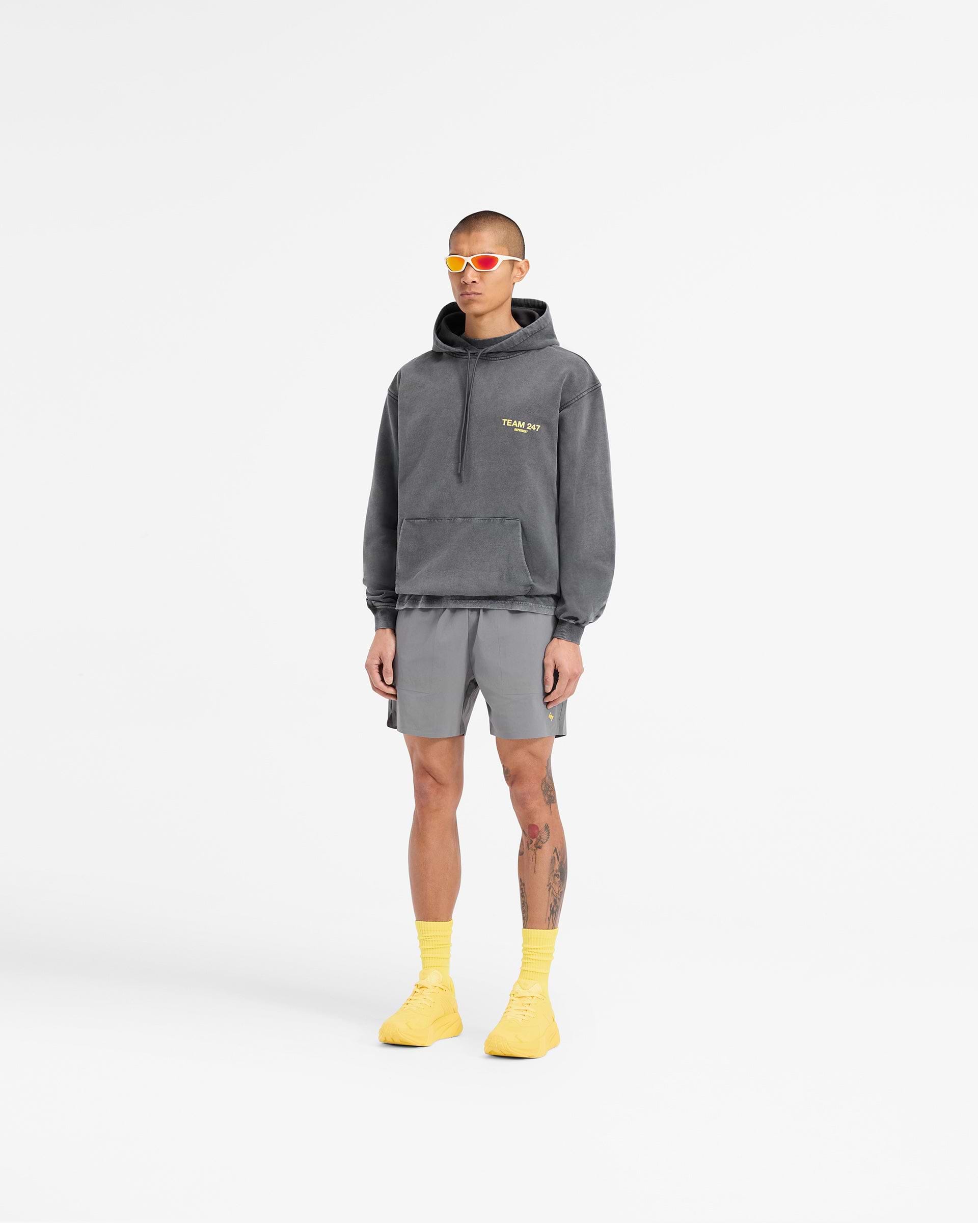 Team 247 Oversized Hoodie - Pewter Lemon | REPRESENT