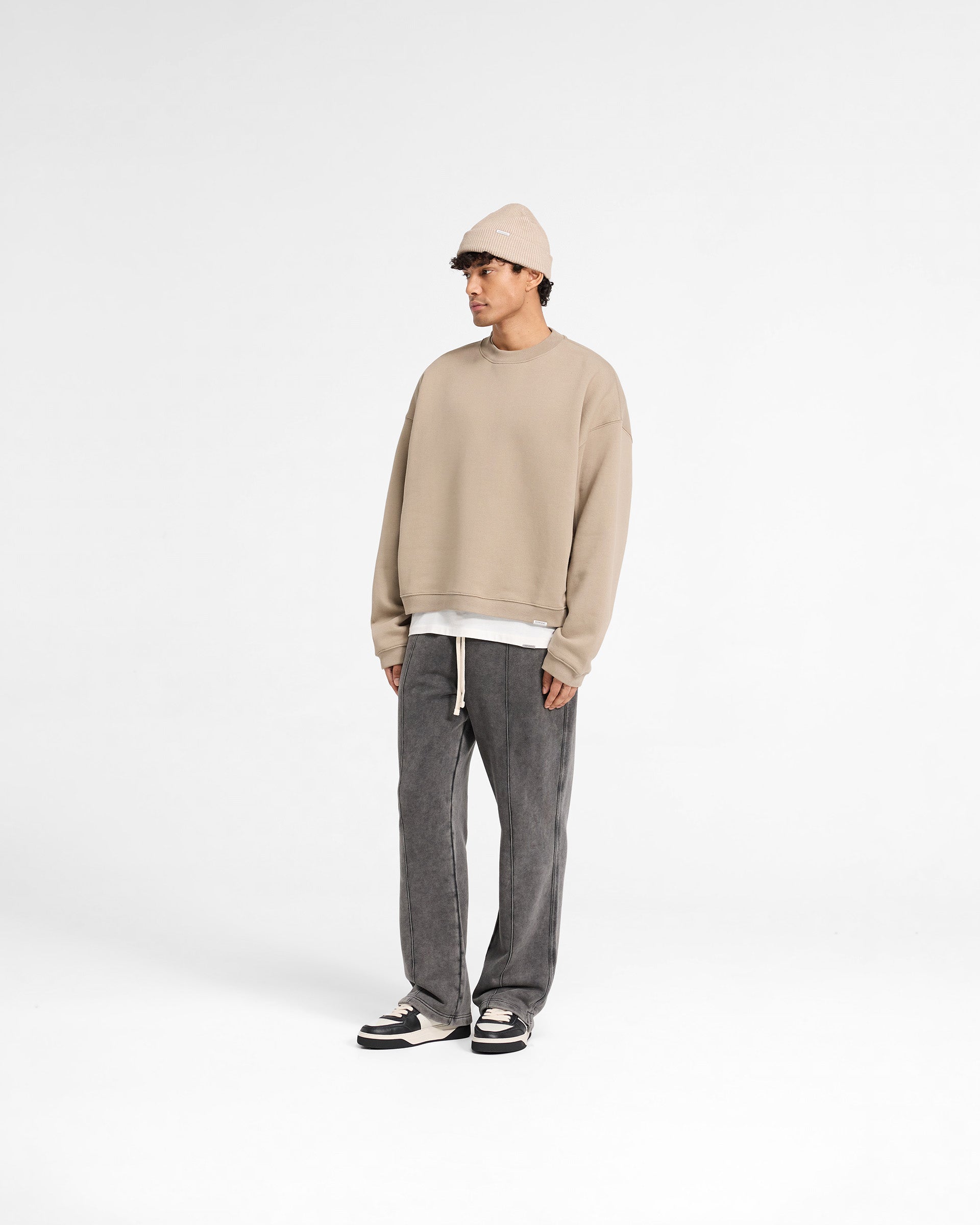 Initial Boxy Sweater - Dune