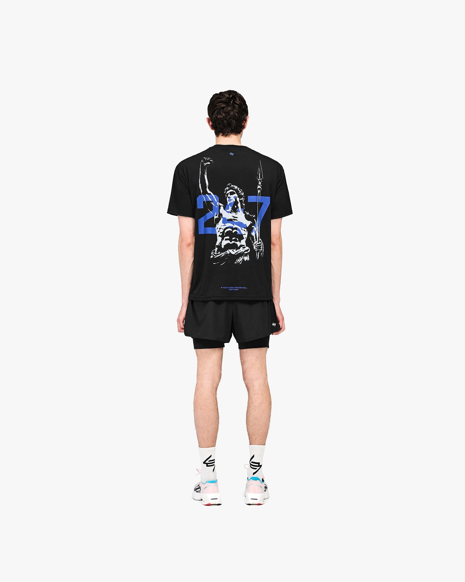 247 Stockholm Oversized T-Shirt Jet Black | Performance Tee