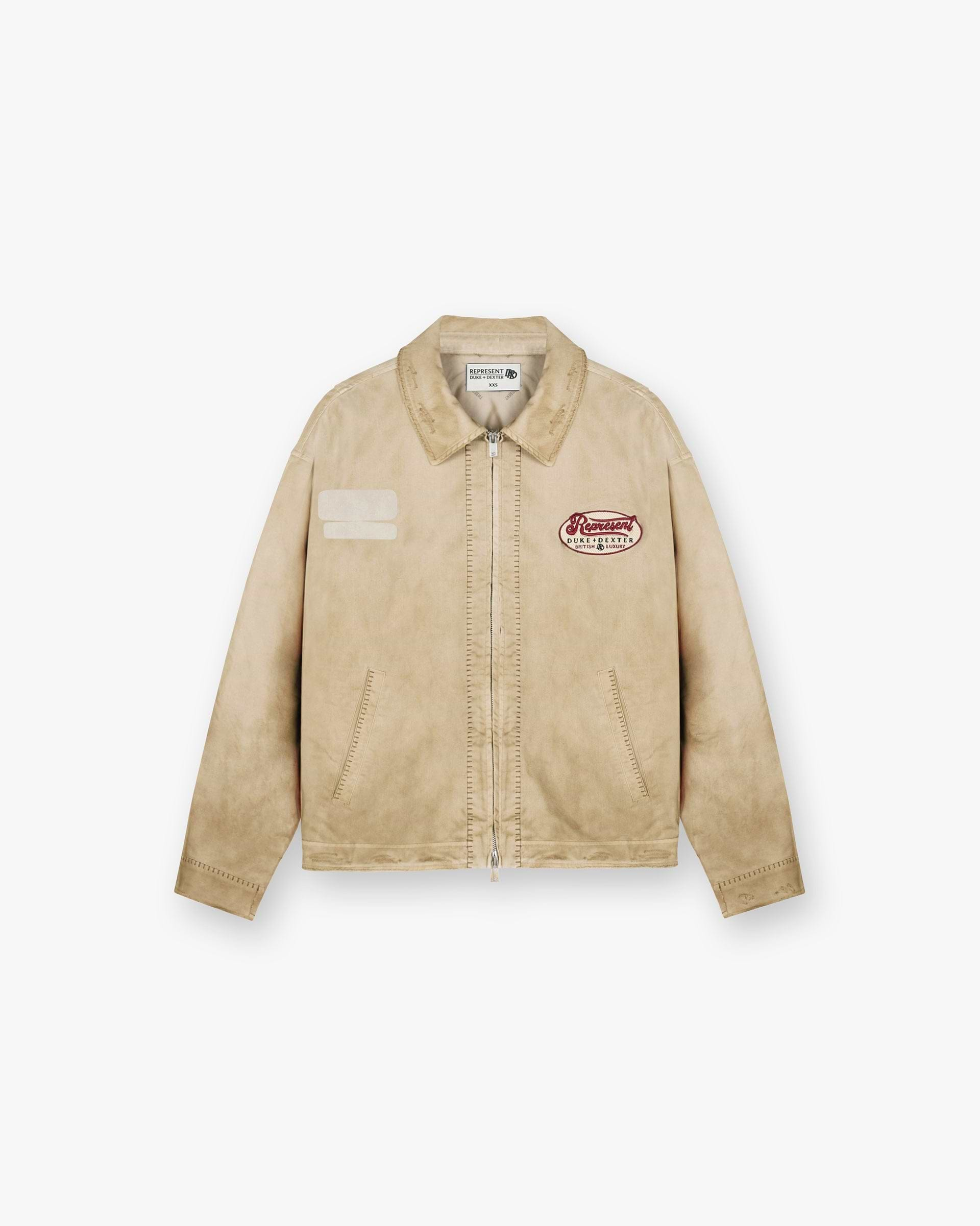 Represent X Duke + Dexter Multi Patch Carpenter Jacket - Sand