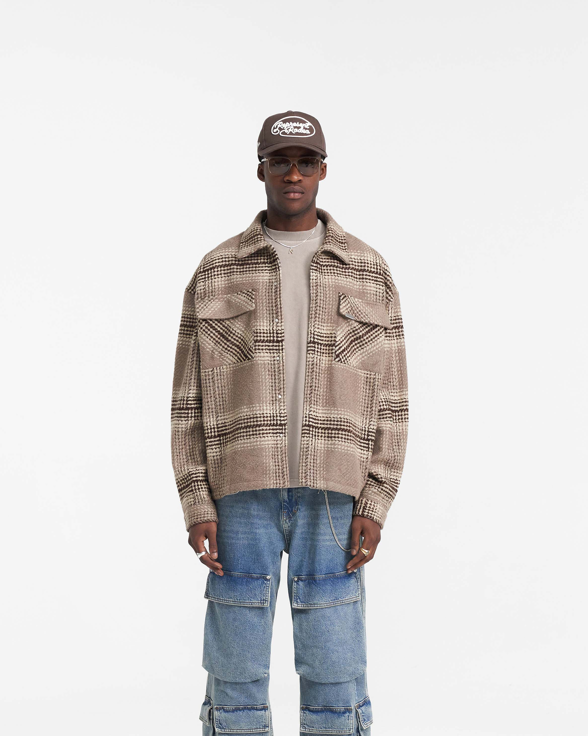 Represent Flannel Shirt - Brown Check