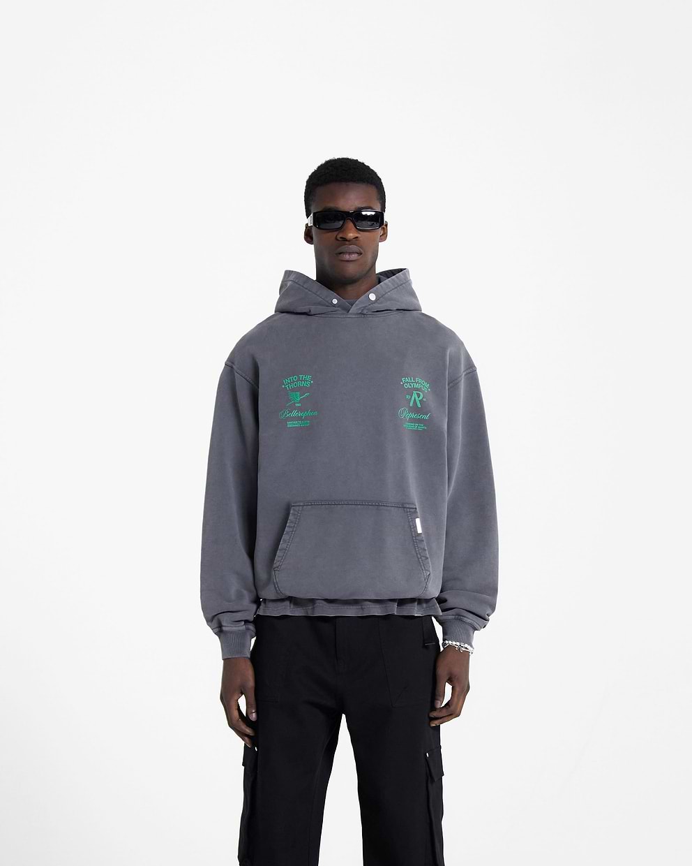 Fall From Olympus Hoodie | Storm | REPRESENT CLO