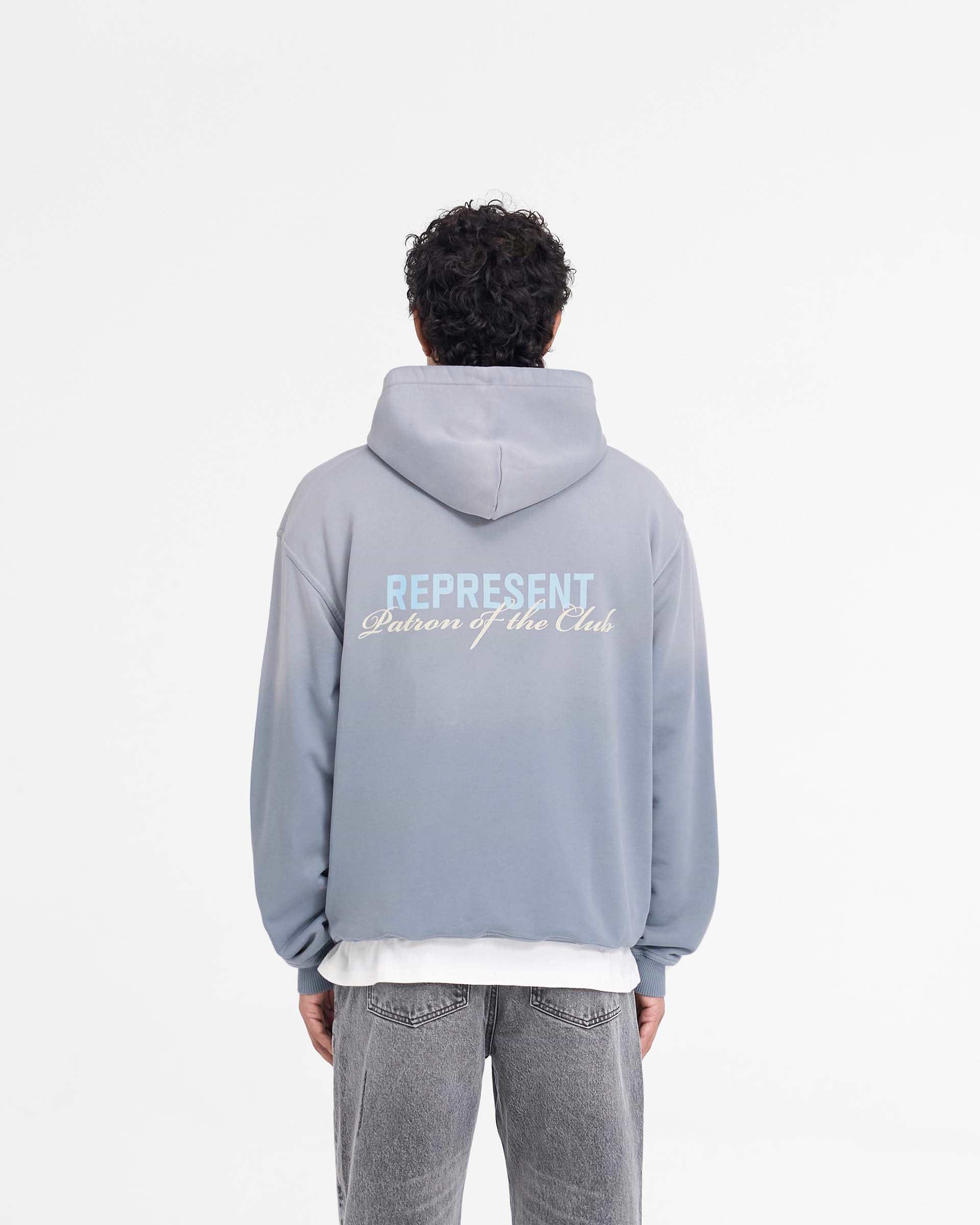 【関税込み】Represent グレー Patron Of The Club フーディ Washed Grey Hoodie | Patron of the Club | REPRESENT