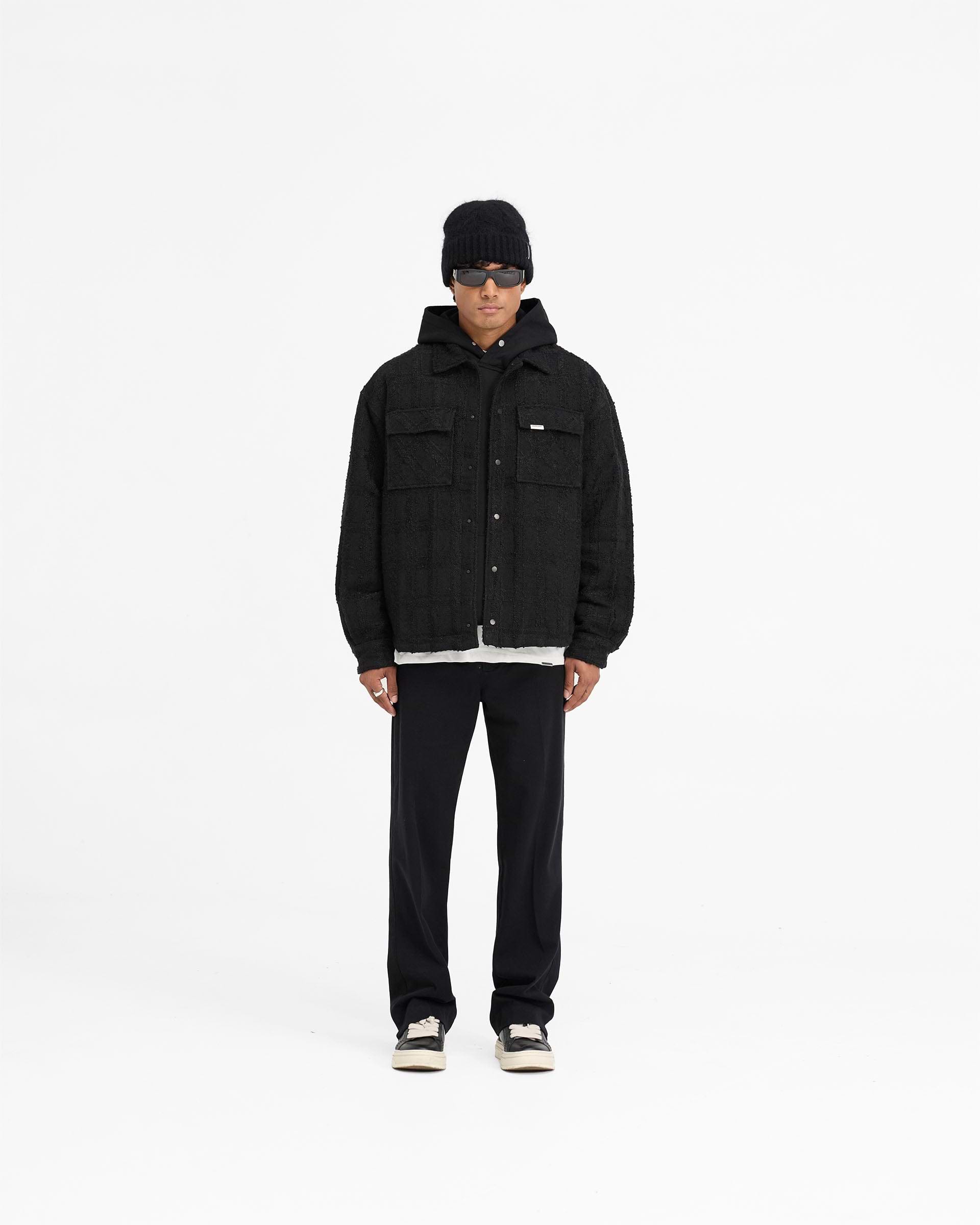 Wadded Overshirt - Black | REPRESENT