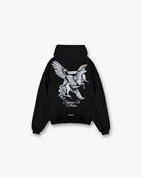 Elegance In Motion Hoodie - Jet Black