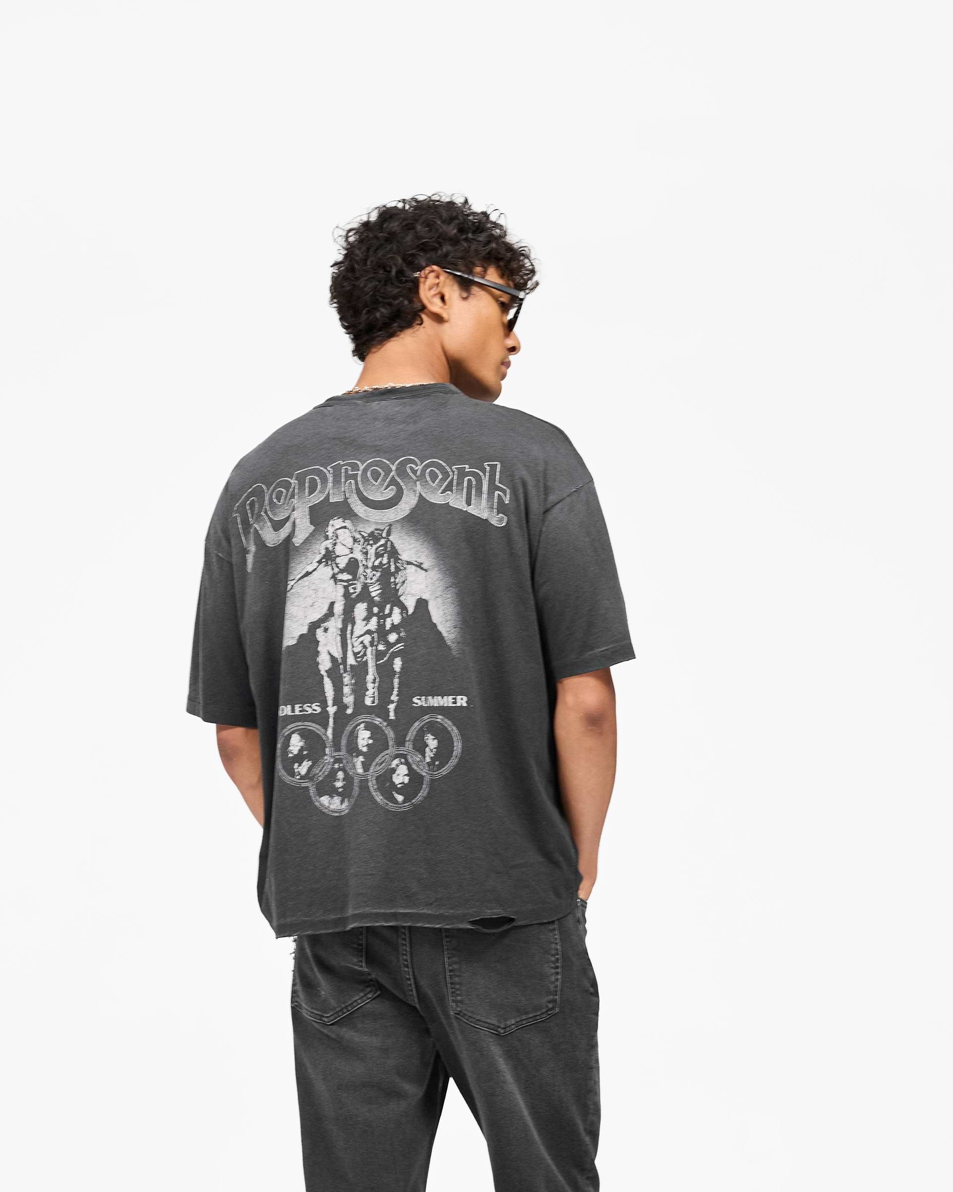 Represent x Beach Boys Endless Summer T-Shirt | Stained Black