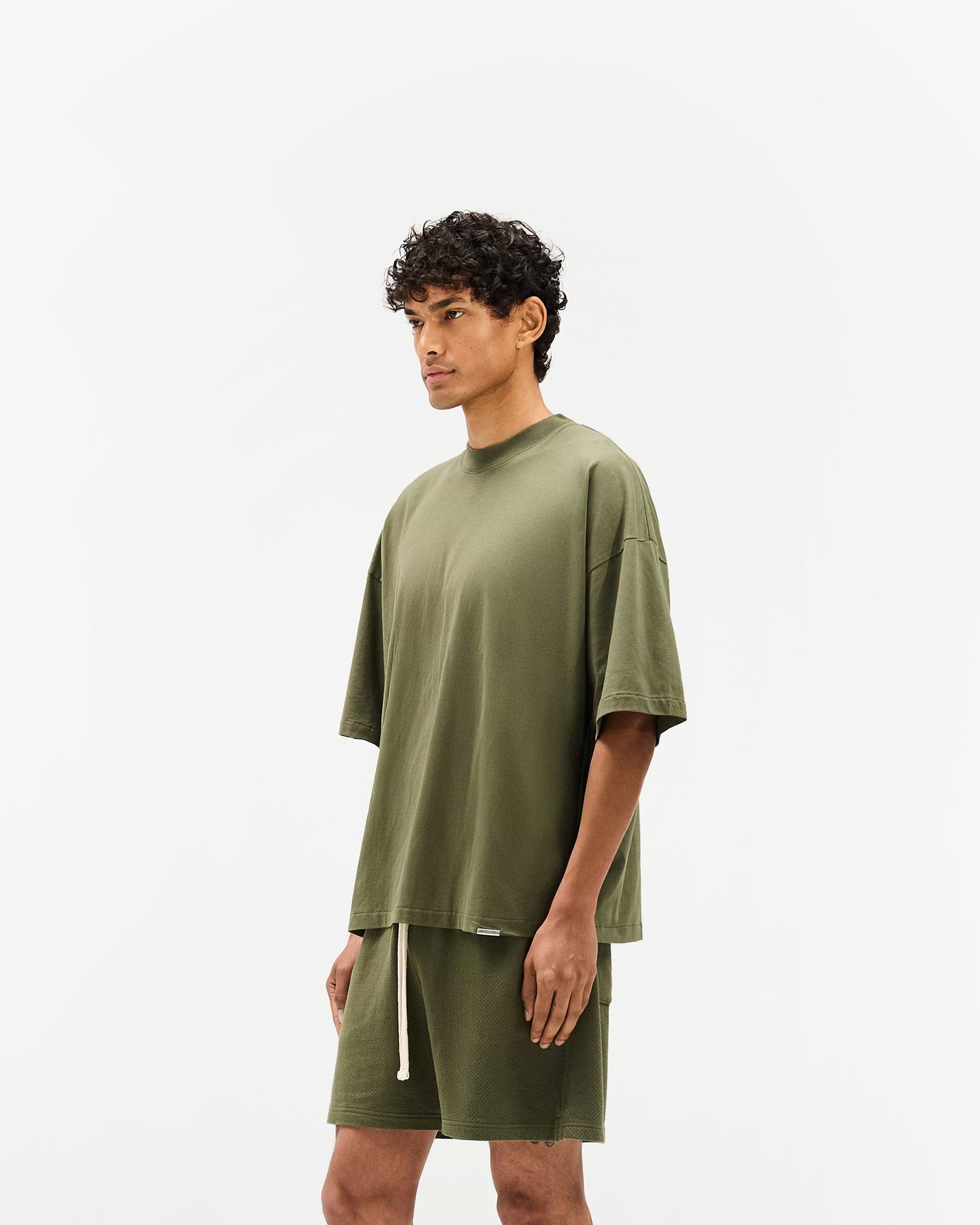 Initial Boxy T-Shirt - Army Green