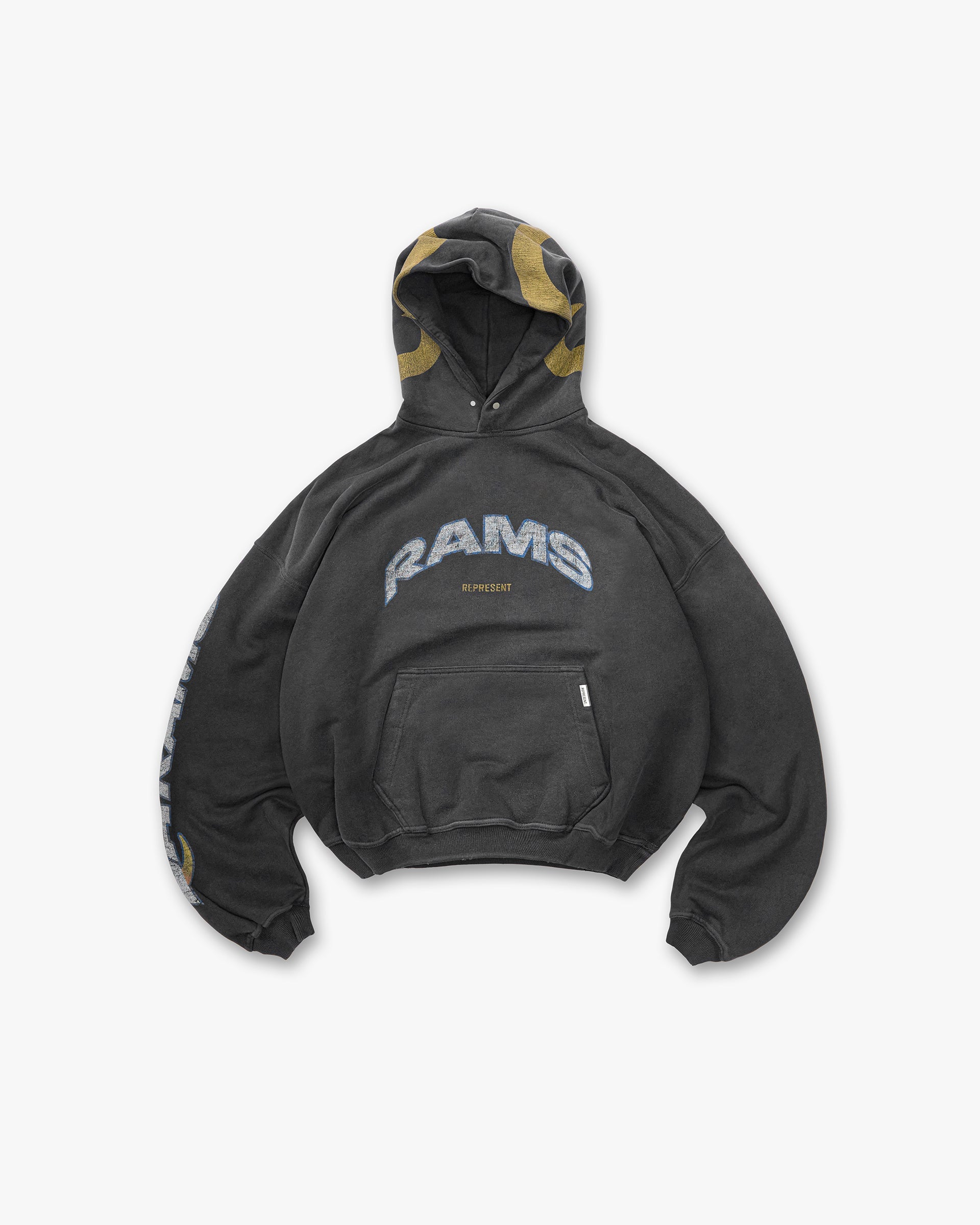 Los Angeles Rams x Represent Hoodie - Stained Black