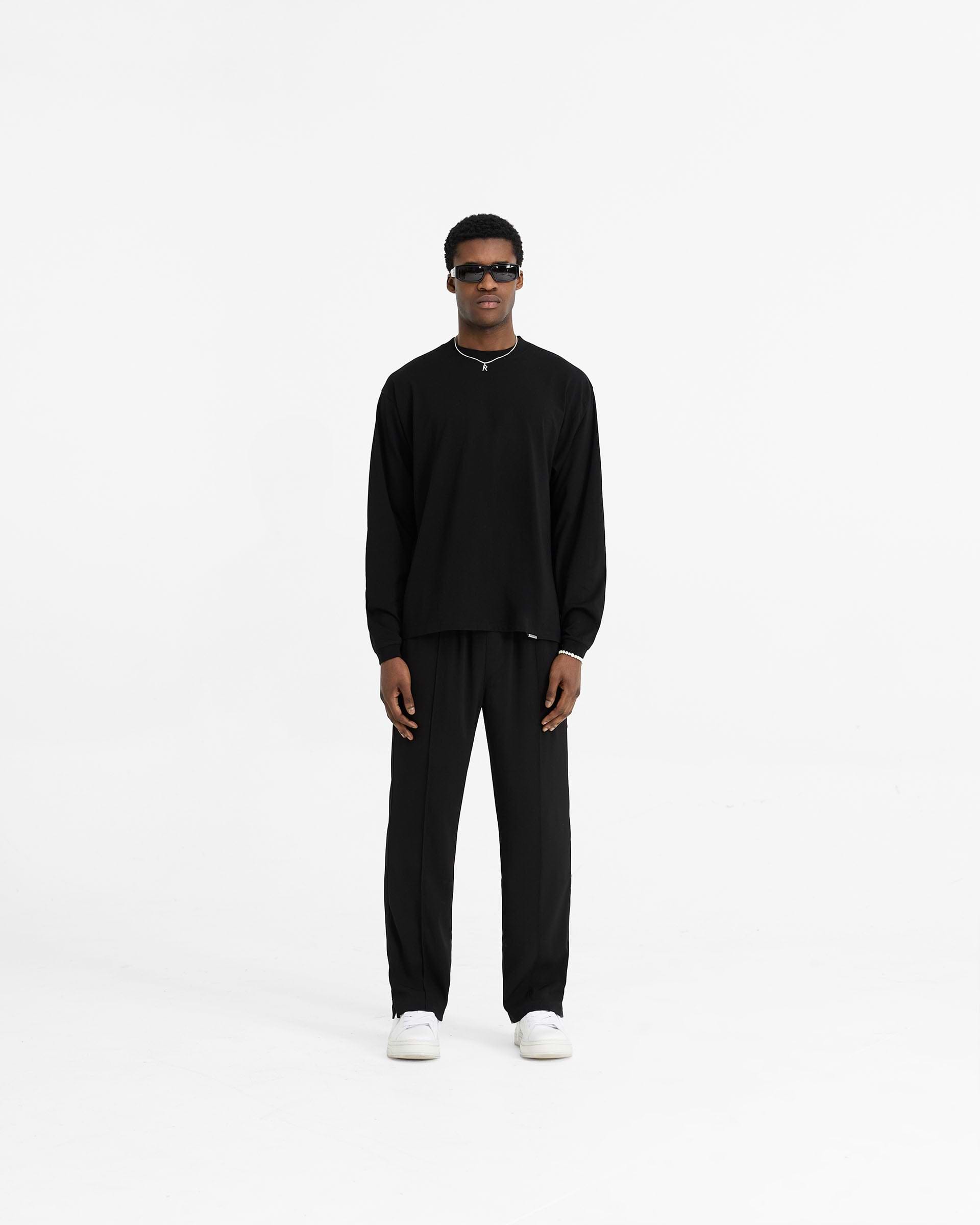Initial Long Sleeve T-Shirt - Black | REPRESENT