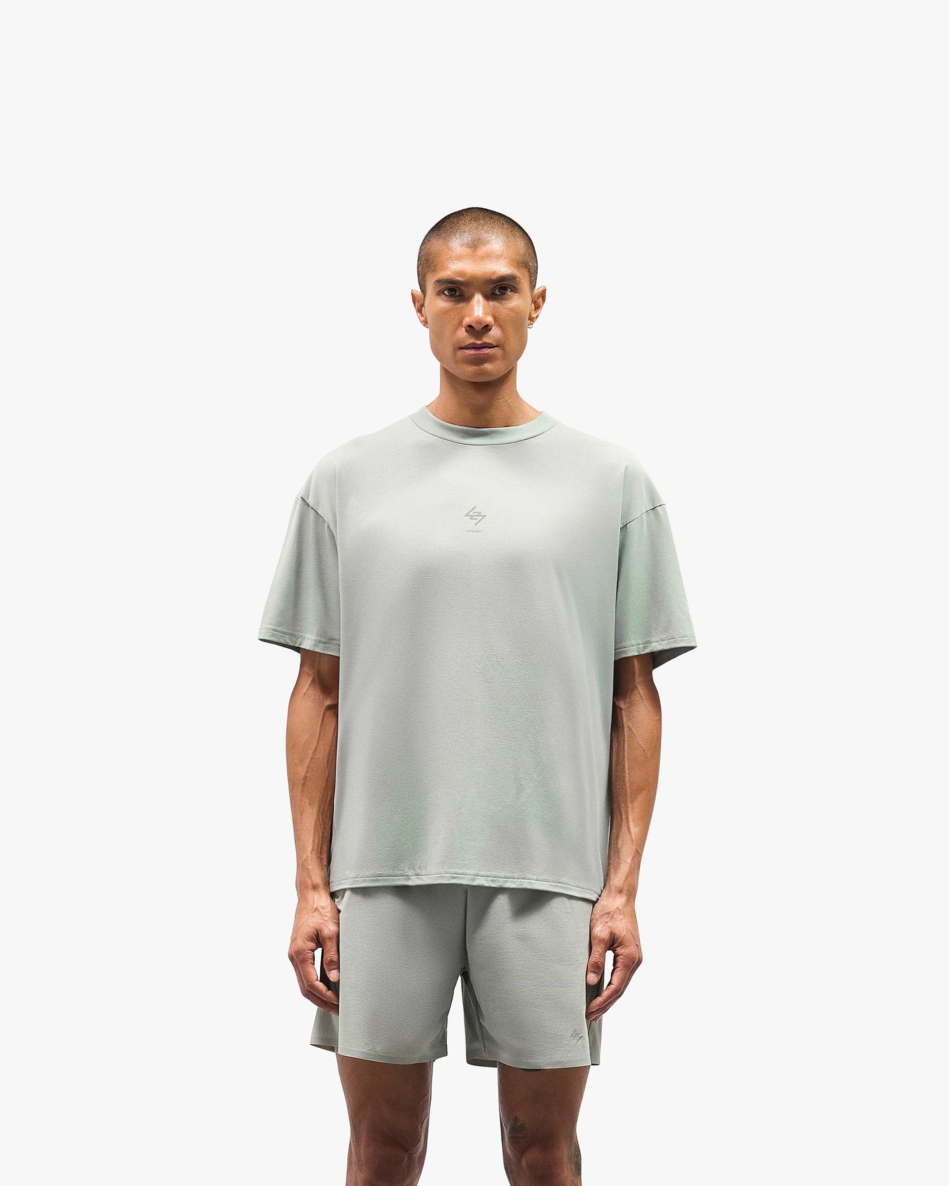 247 Oversized T-Shirt - Sage | REPRESENT