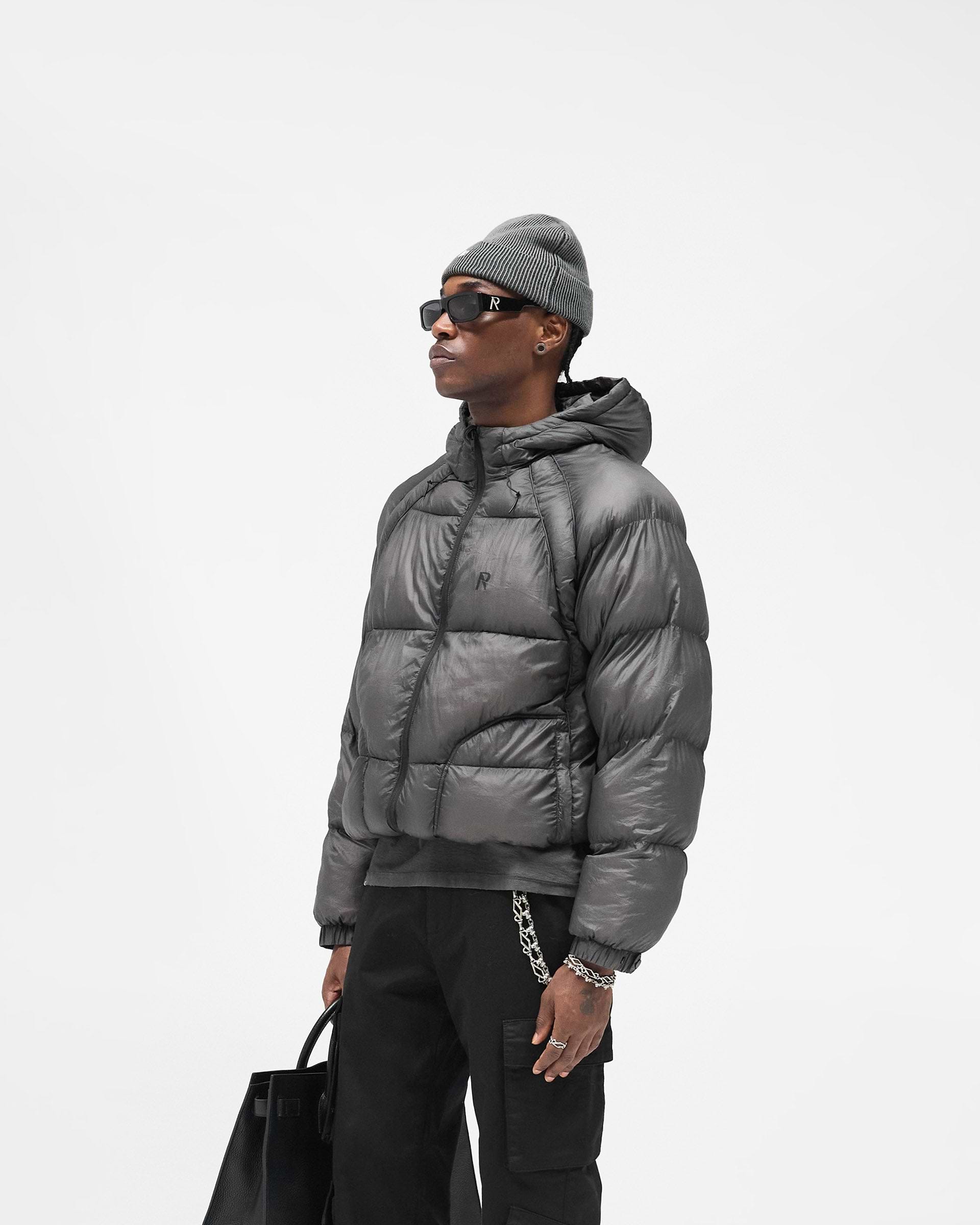 ✨REPRESENT Washed Puffer Jacket ダウンジャケット Translucent Black Hooded Puffer | Puffer Jackets | REPRESENT