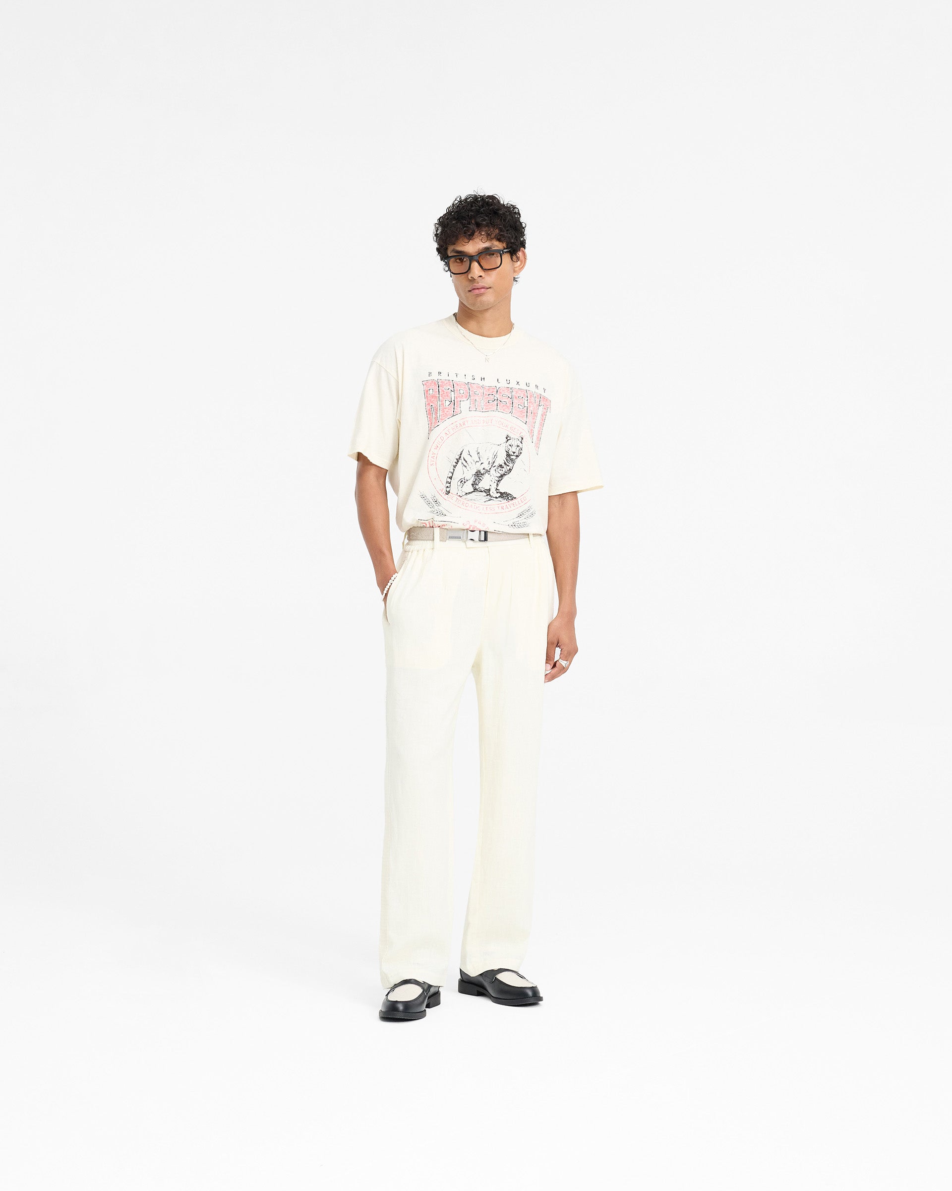 Represent X Duke + Dexter Resort Pant - Ecru