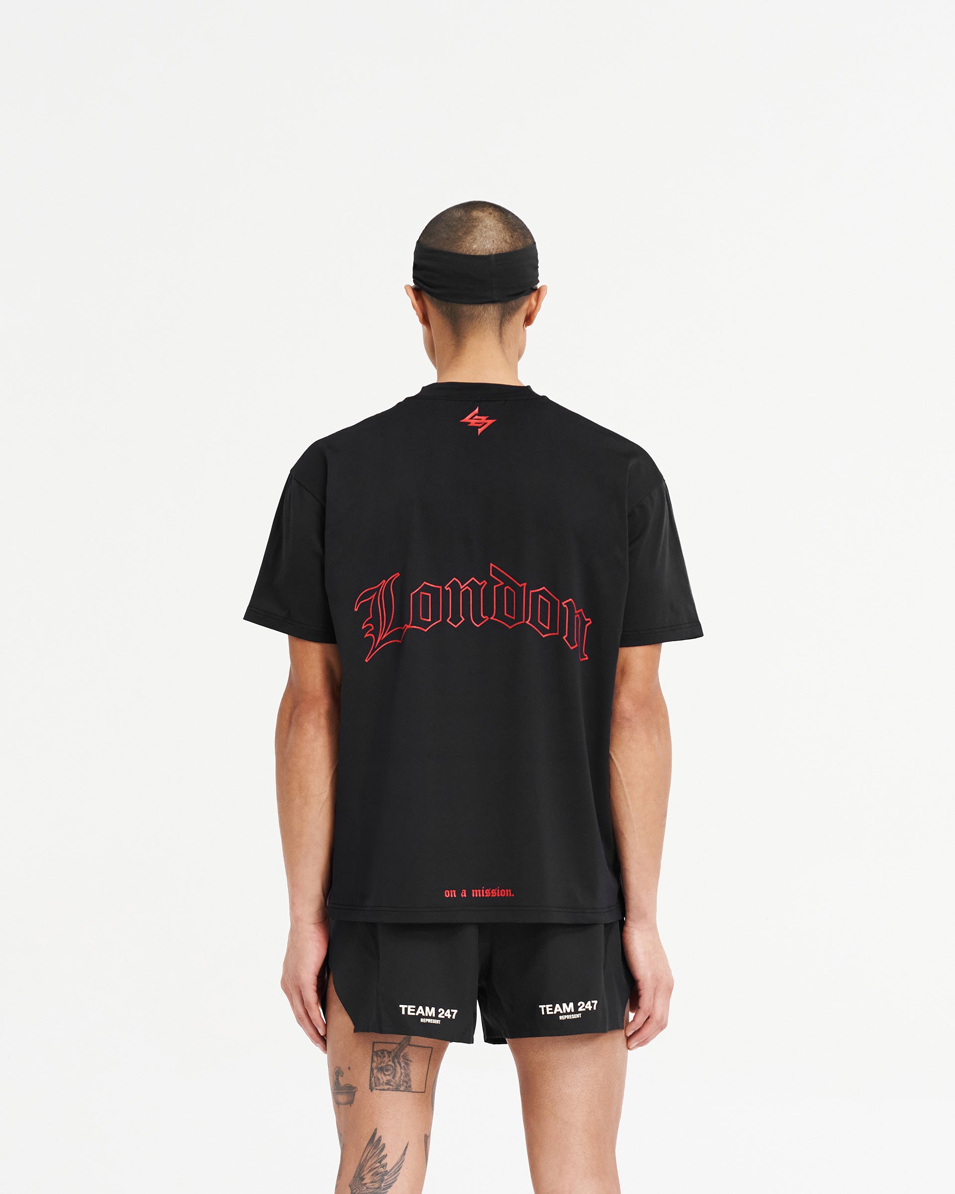 247 London Oversized T-Shirt - Black