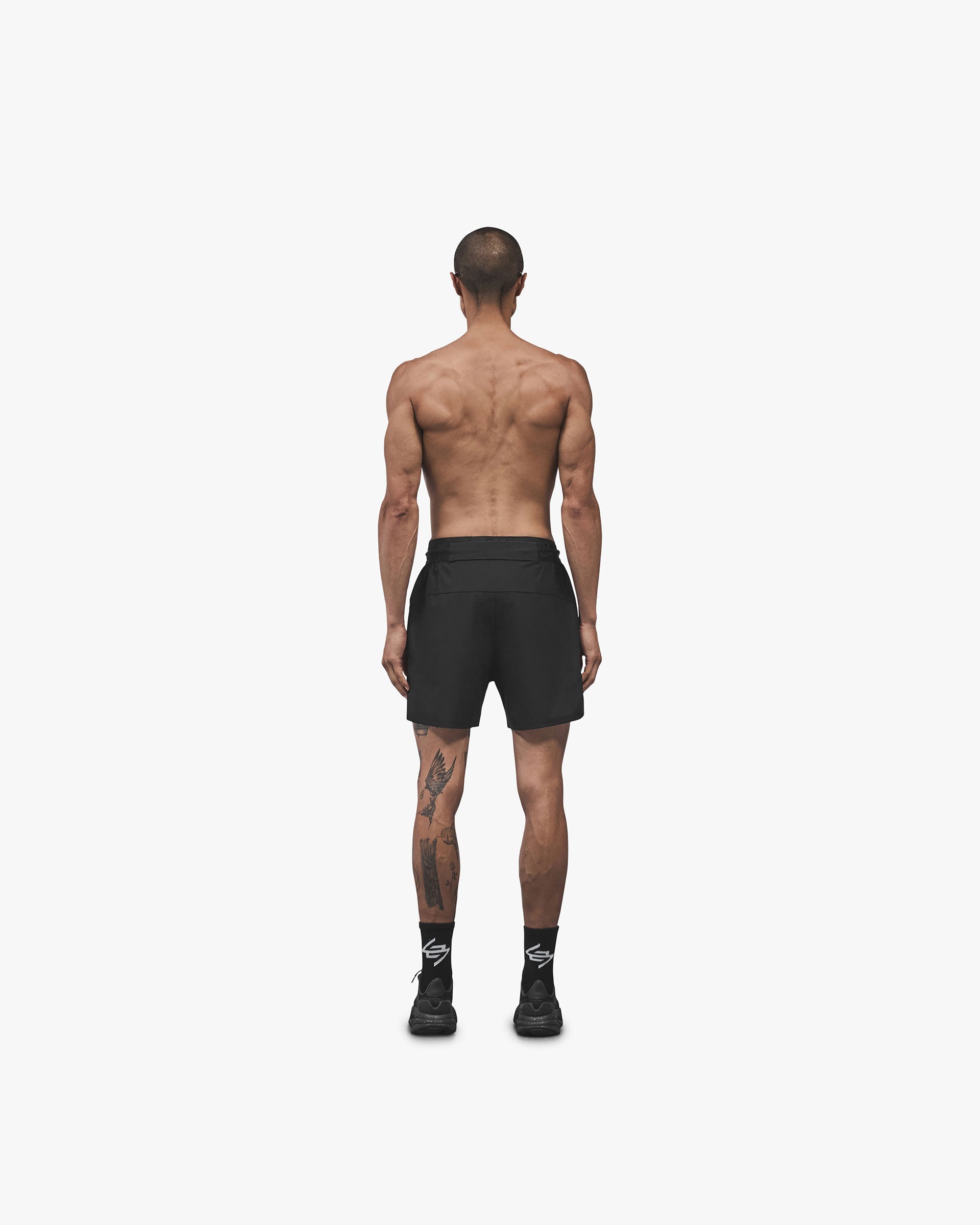 【optstuff】'CREW SHORTS' BLACK 247 Trail Shorts Black | Gym & Running shorts | REPRESENT